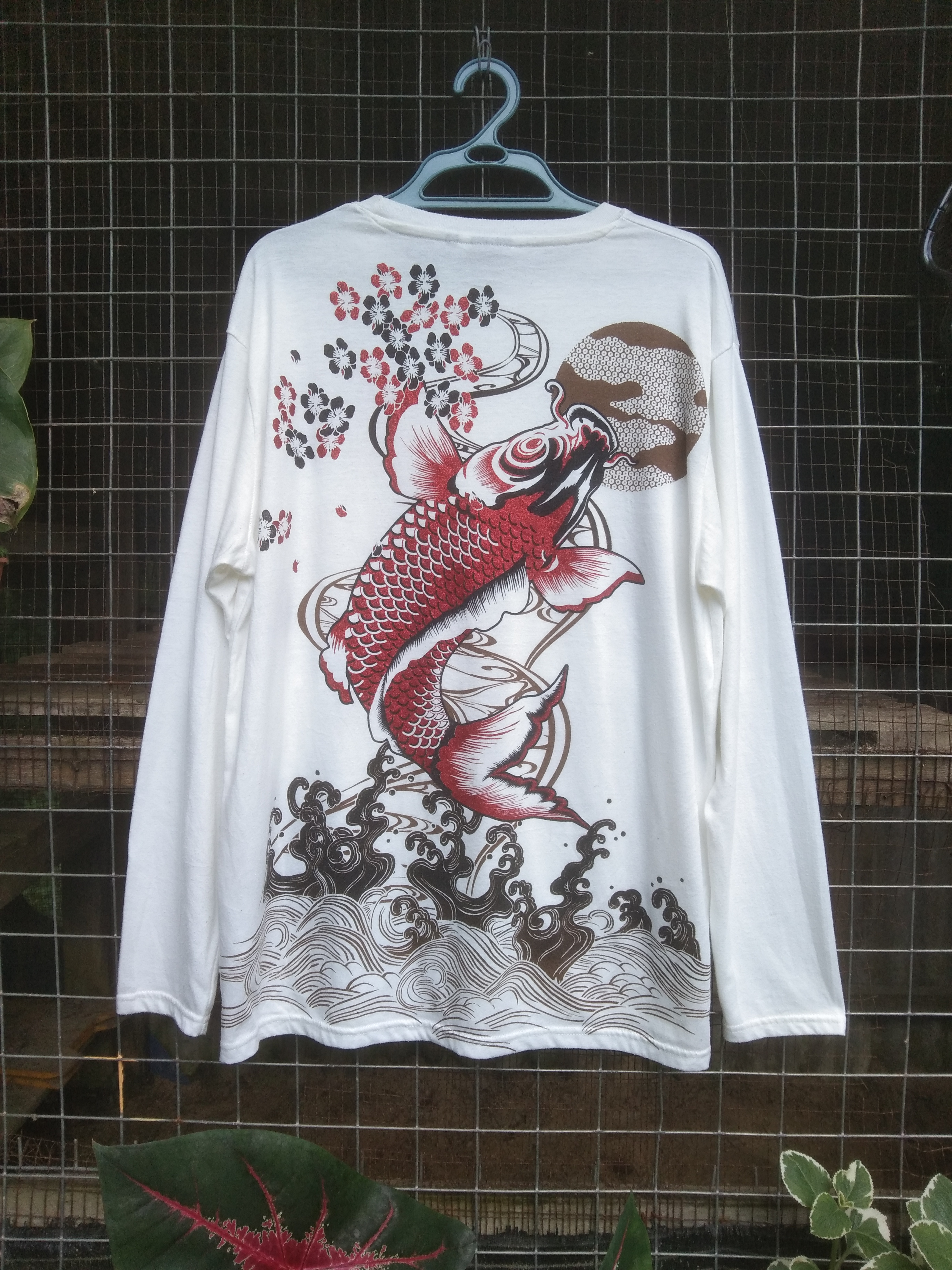 Japanese Brand - VINTAGE KOI FISH SUKAJAN SHIRT - 1