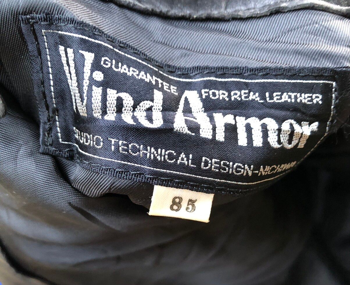 🫴🏻Vintage Wind Armor Leather Pants Jacket - 3
