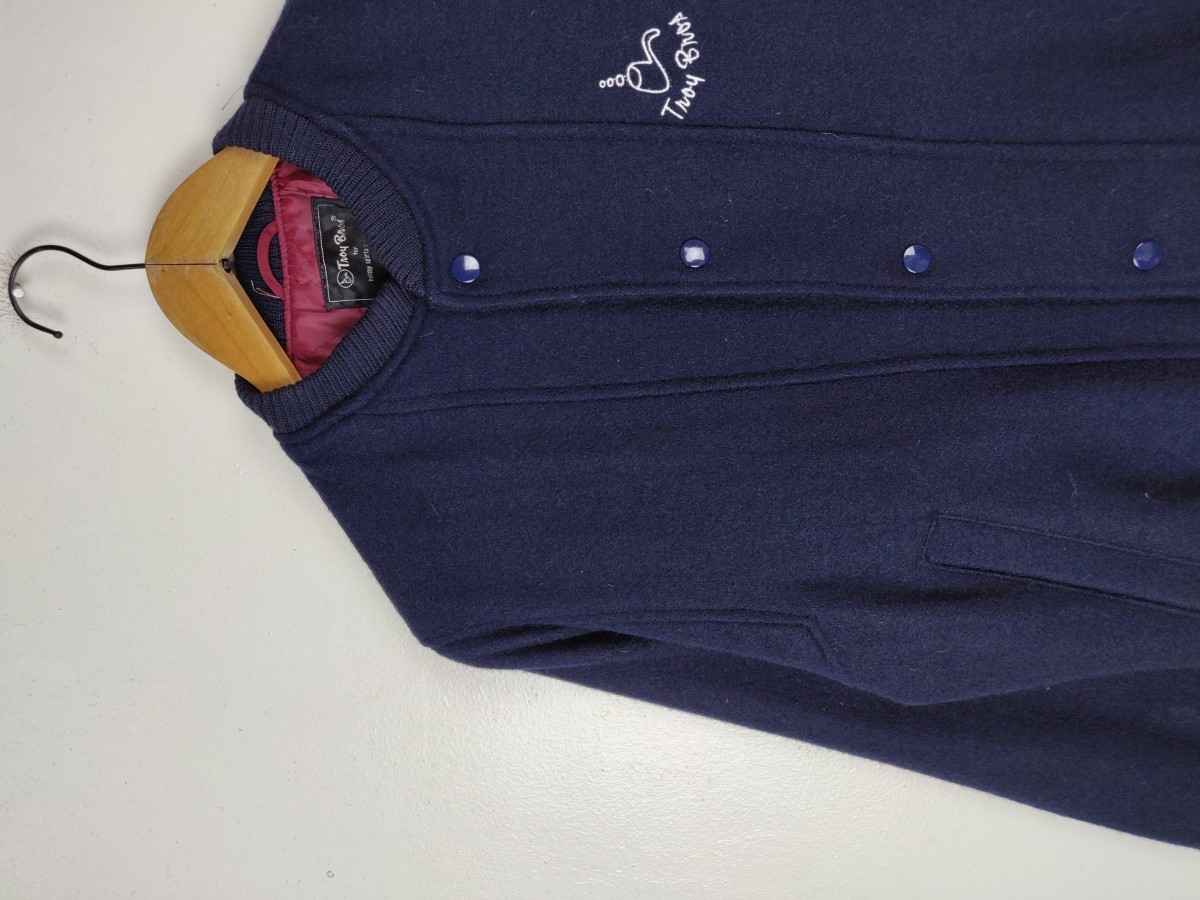Bomber Jacket - Troy Bros USA Wool s Embroidered - 4