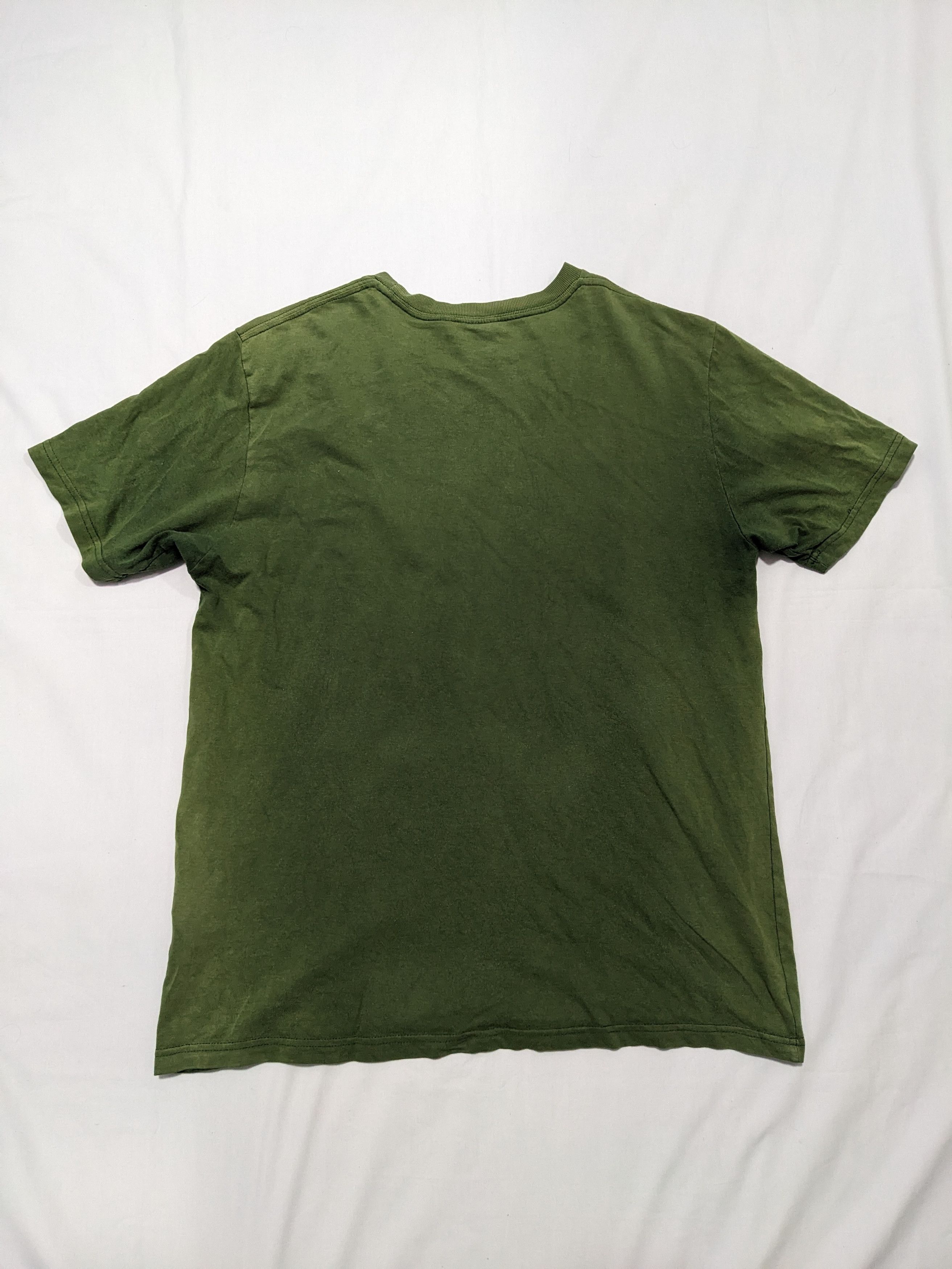 Vintage Sunfaded Carhartt Wip Logo Graphic Green T-Shirt - 2