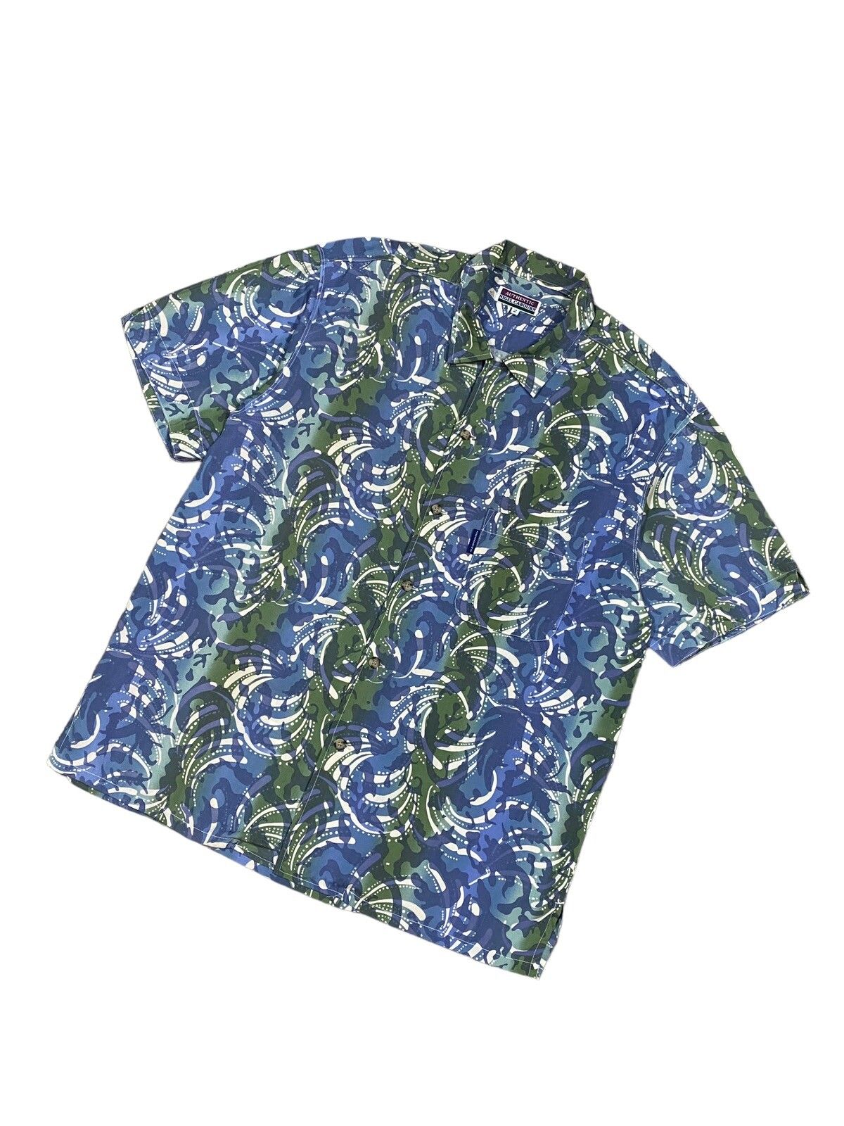 Vtg🔥Authentic Nigel Carbourn Paterned Flower Hawaii Shirt - 6