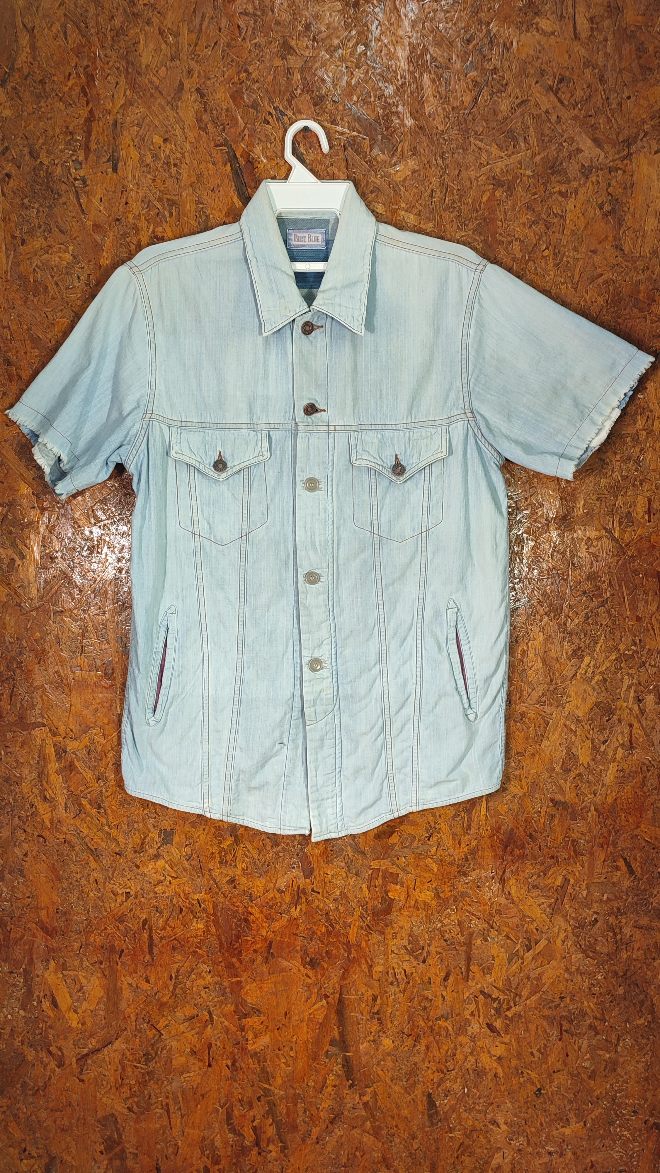 Blue Blue Button Up Shirt - 1