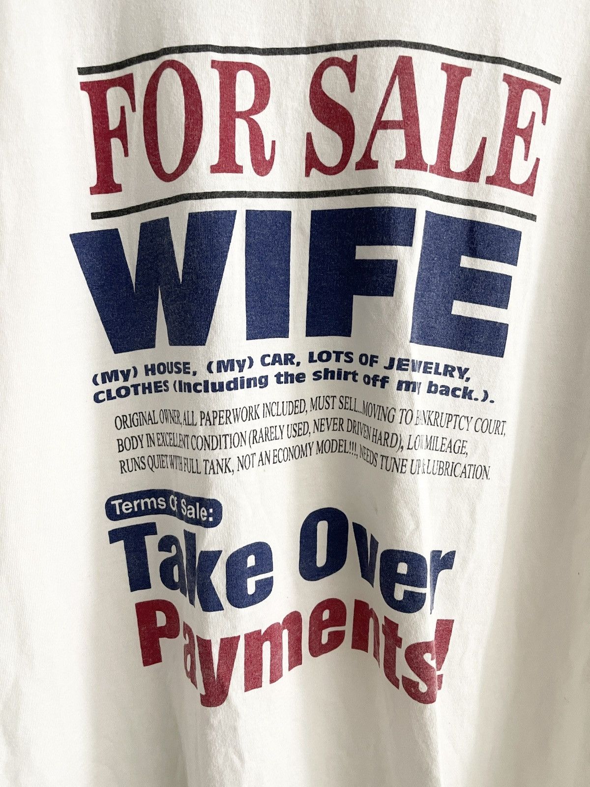 Steal! Vintage 2000 Wife For Sale Tee - 4