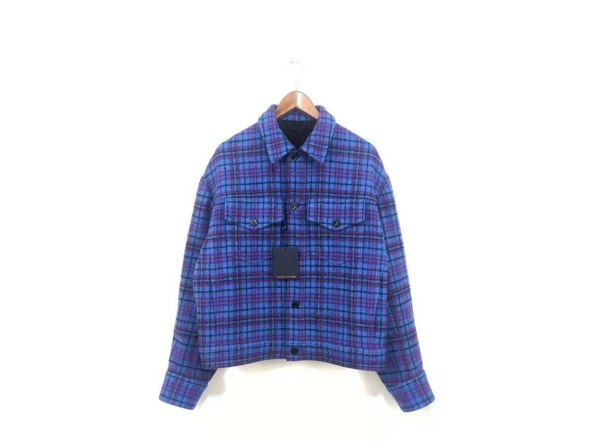 Flannel blouson jacket - 1