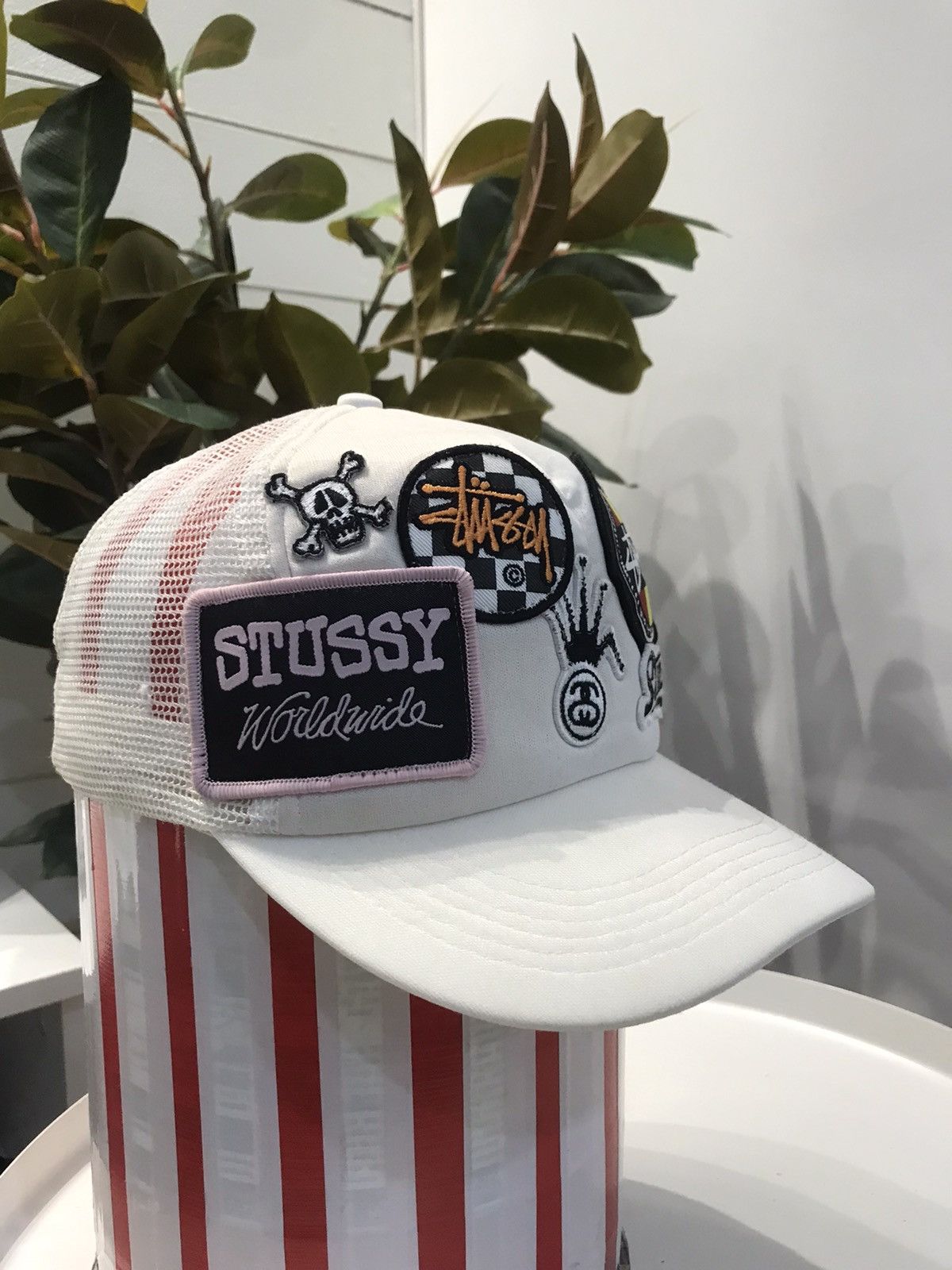 OG Vintage Stussy Crown Logo Patches All Logo Trucker Hat
