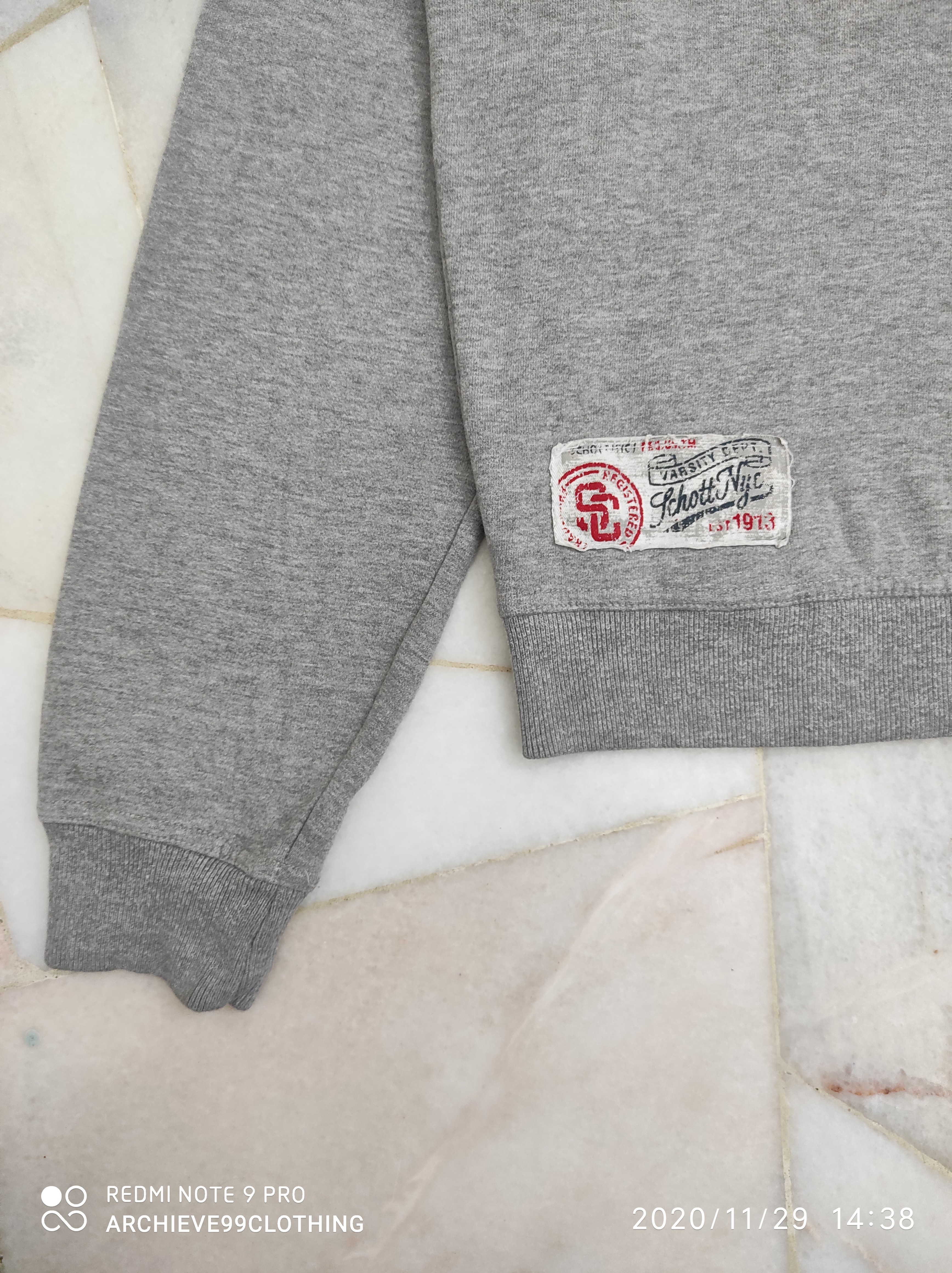 Schott NYC - SCHOTT NYC Pull Half Zipper sweats - 8