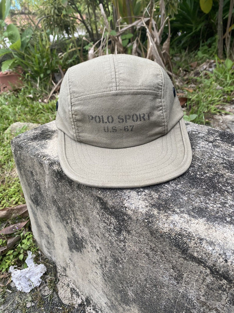 Polo Ralph Lauren 5 Panel U.S 67 Leather Adjustable Hat - 1