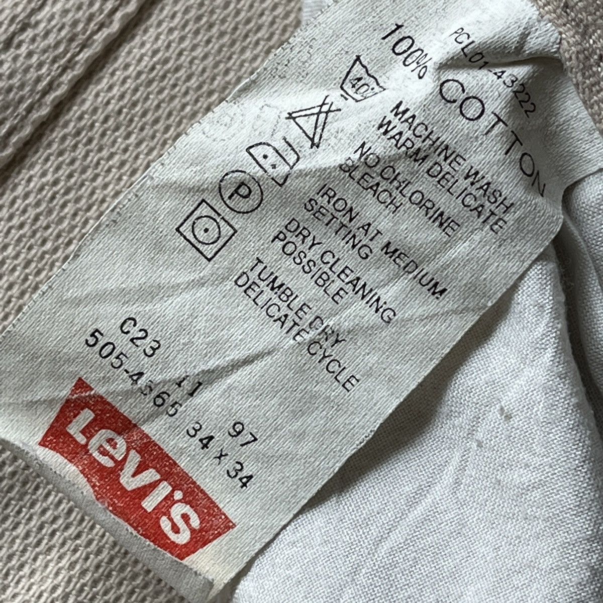 Levi's 505 Vintage Clothing Denim Distressed Ripped - 7