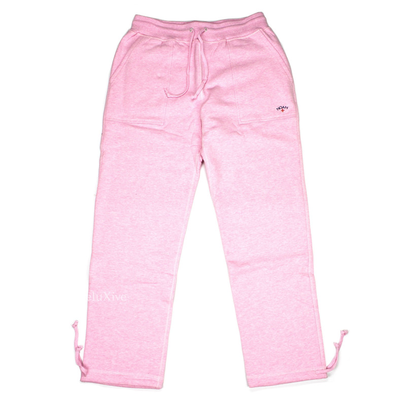 Noah Pink Core Logo Sweatpants Jogger Pants XL SS18 DS - 1