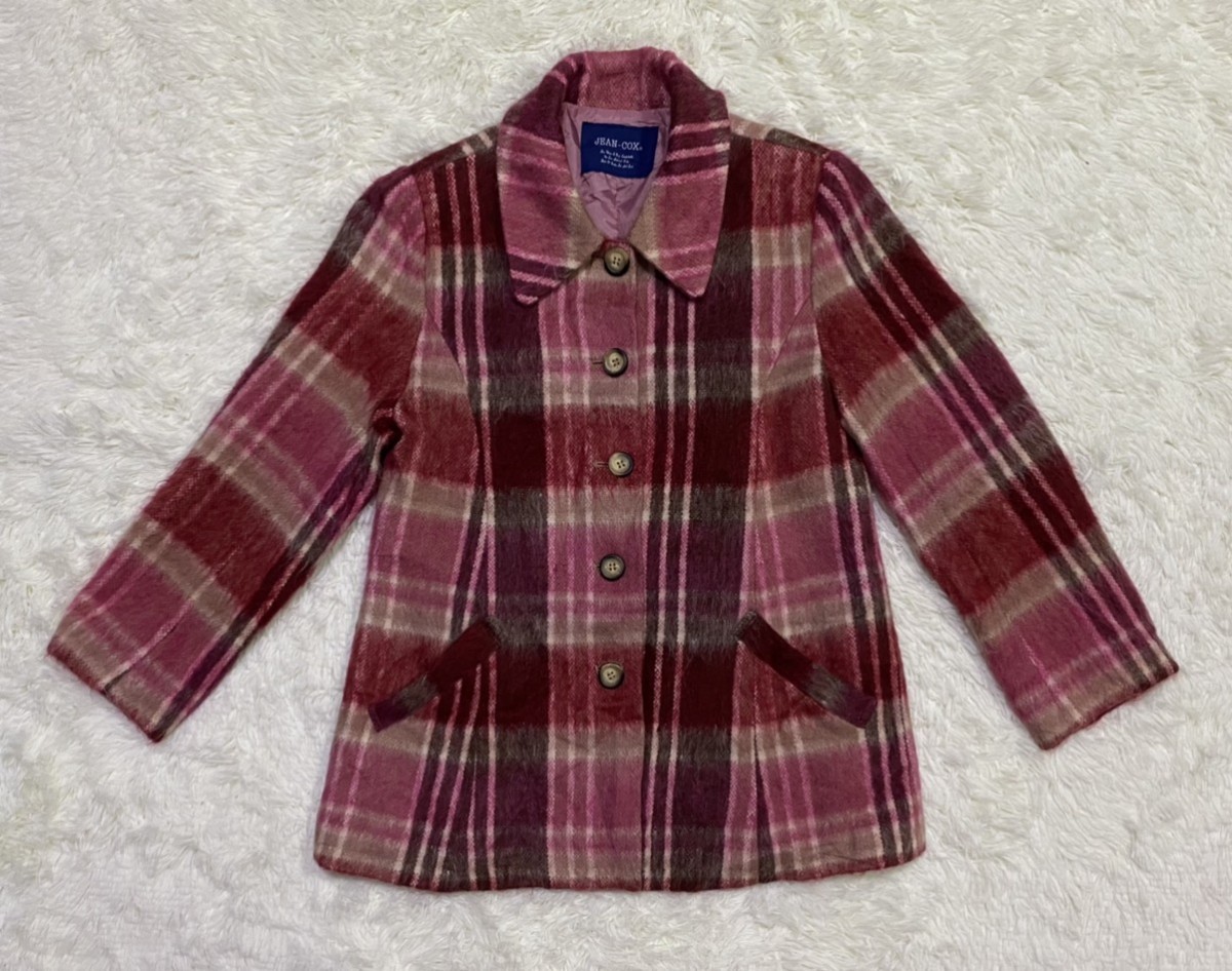 Japanese Brand - Jean-Cox Checked Hairy Wool Blend Jacket - 3