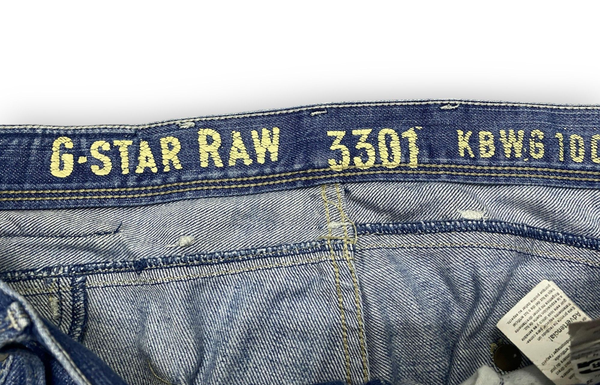 Vintage - G-Star Raw Jeans Blue Denim 32 Streetwear Y2K - 14
