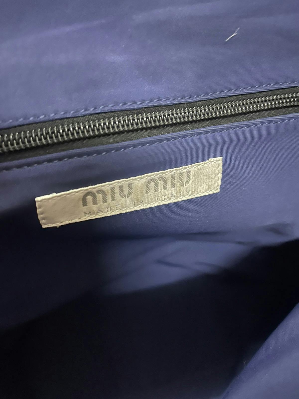 Vintage Miu Miu Italy Nylon Tote Bag - 7