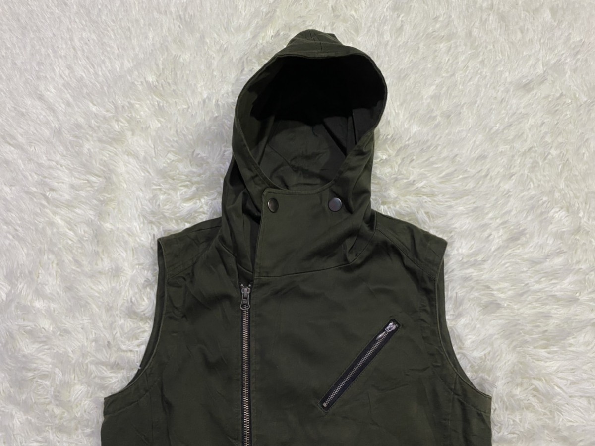 Japanese Brand - Semantic Design Sleeveless Hoodie Jacket - 2