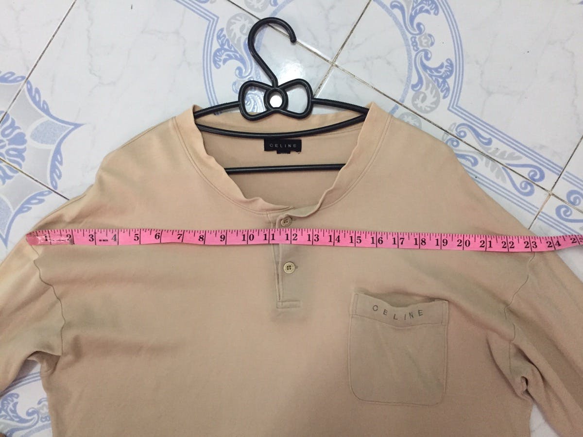 Faded CELINE Button Sweatshirt/Long Sleeve Shirt - 22