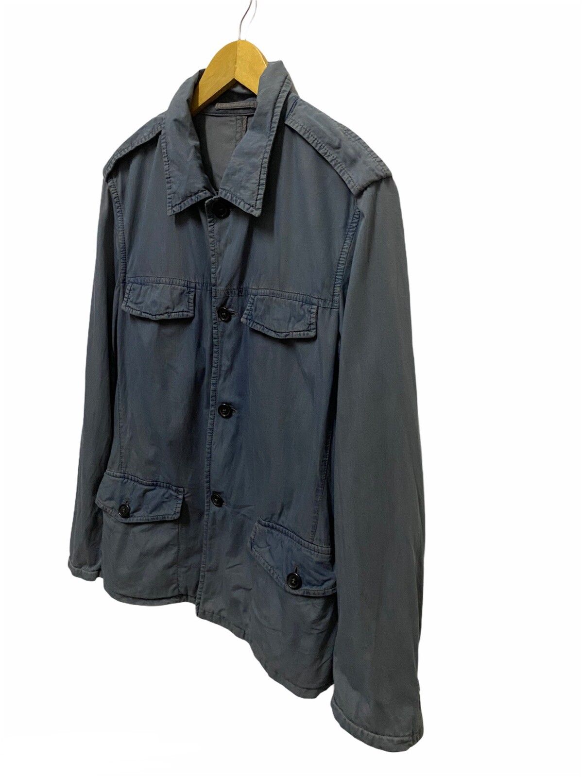 PRADA Button Up Multipocket Light Jacket Made in Italy - 5