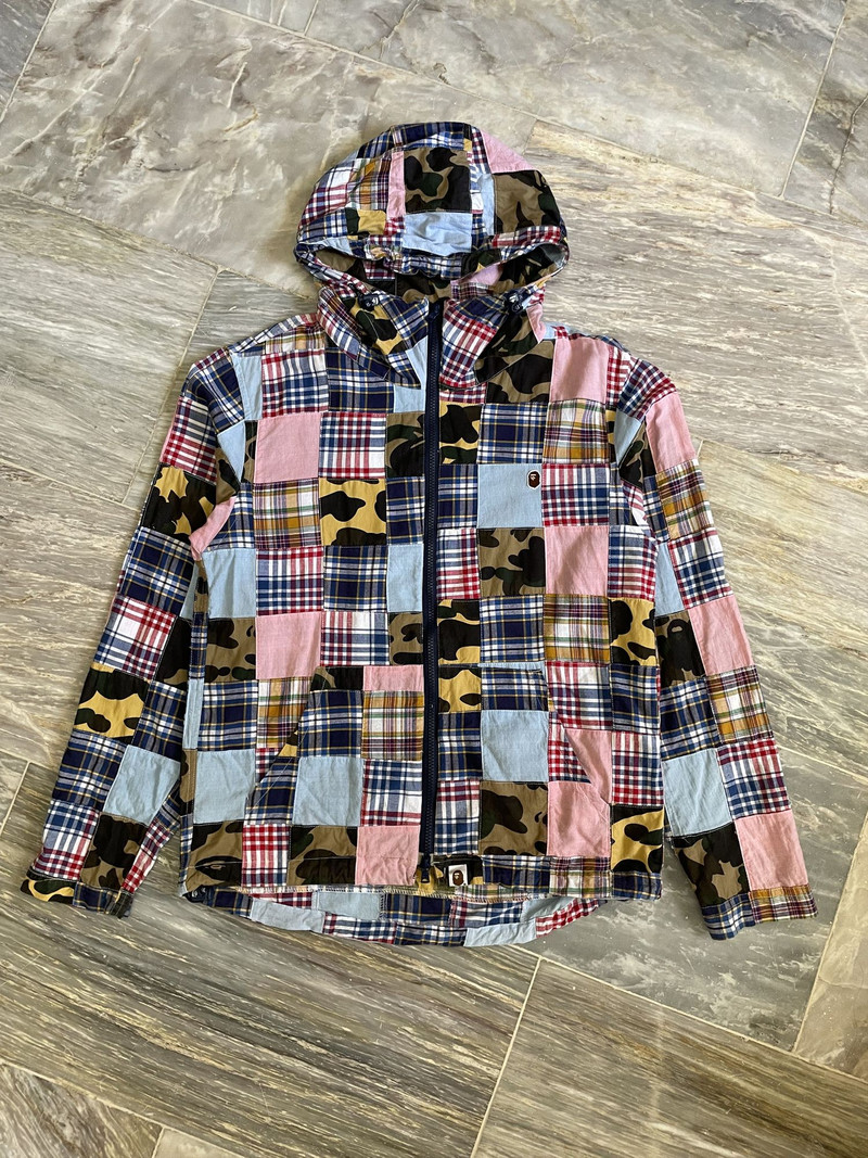Bape Patchwork 1st Camo Zip-Up Hoodie - 1
