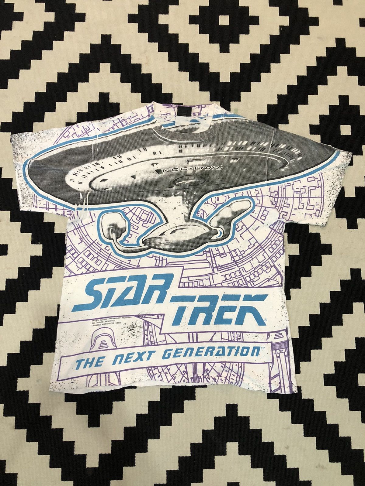 Vintage 90’s Paramount Picture Star Trek Full Print Shirts - 3