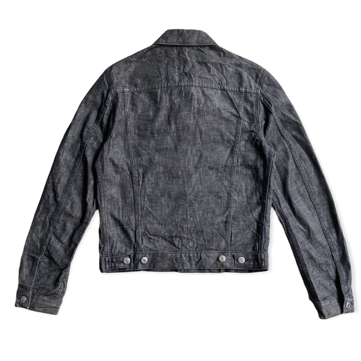 Helmut Lang Archive Black Raw Denim Trucker - 2