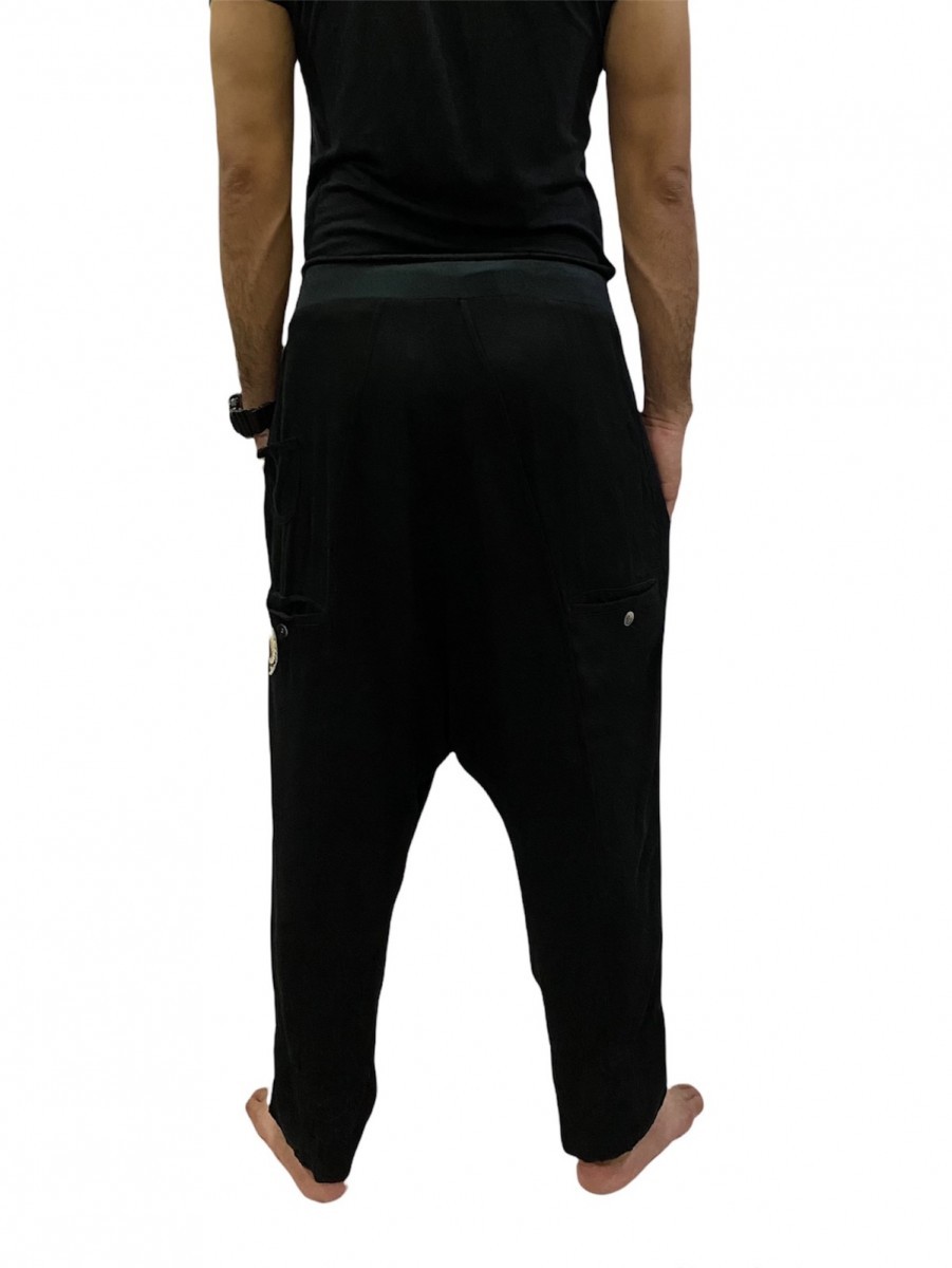Issey Miyake - Rayon Drop Crotch Pants - 5