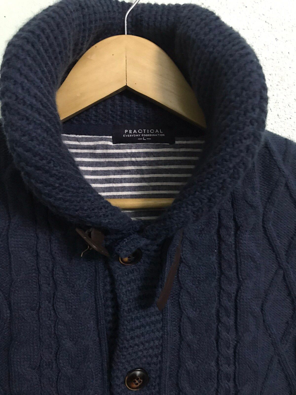 Japanese Brand - Practical cable knit fleece jacket - gh0220 - 2