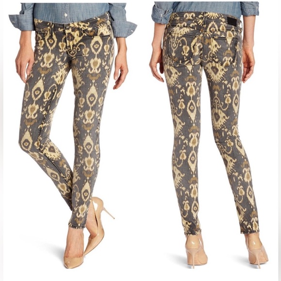 Sold Design Lab Ikat African Totem Soho Skinny Jeans - 1