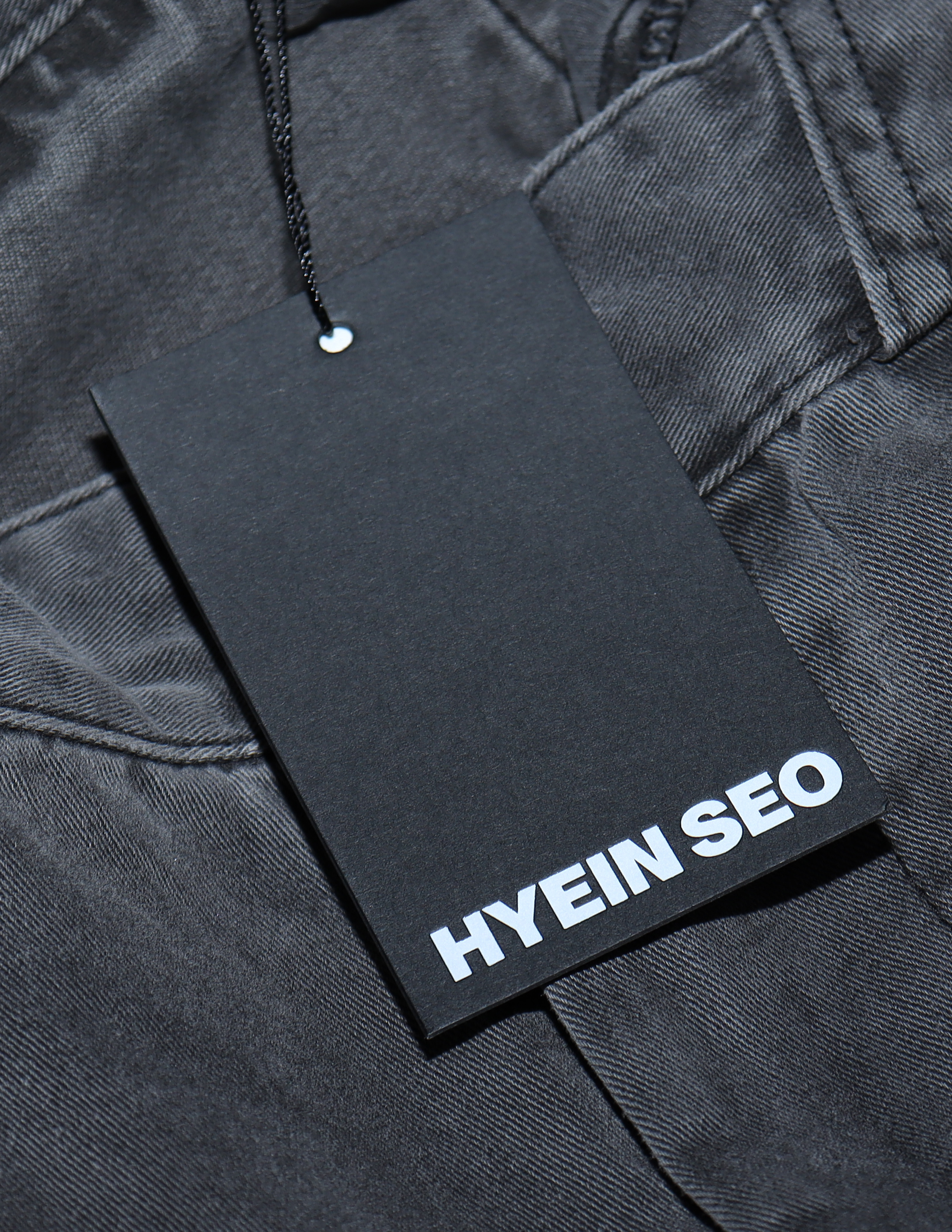 Hyein Seo Washed Denim Cargo Pants - 7