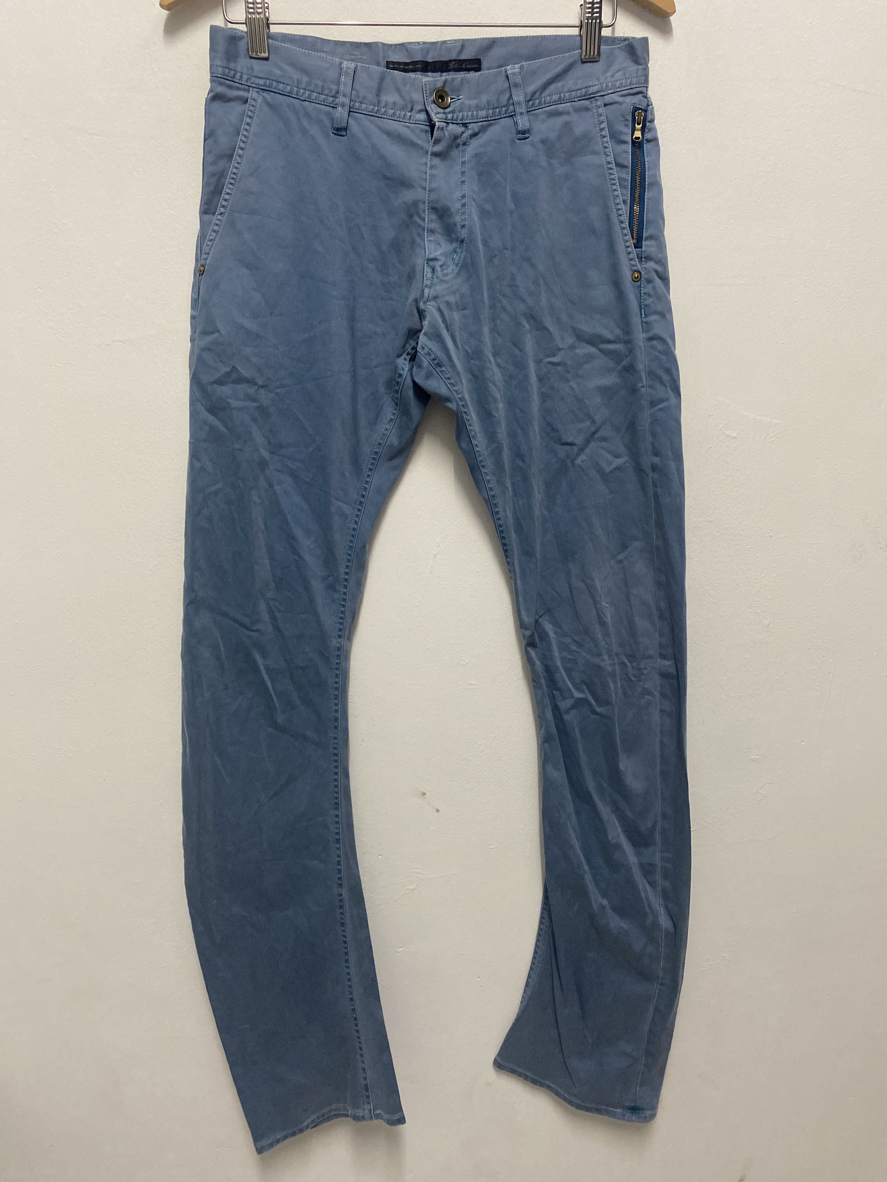 Tete Homme Light Blue Slim Fit Casual Pants with Zipper Detail - 4
