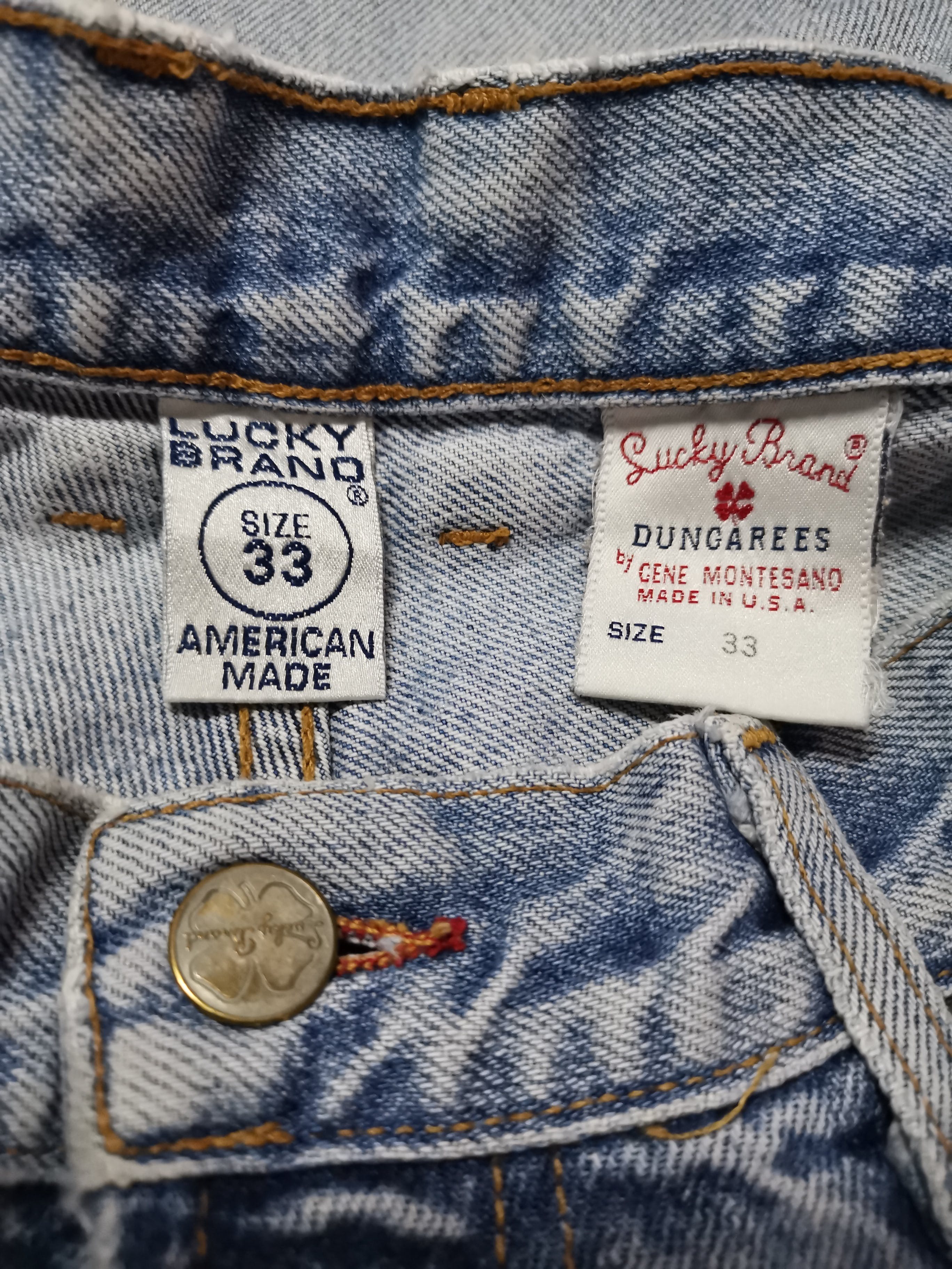 Vintage Lucky Brand Dungarees Of America Distressed Denim - 6