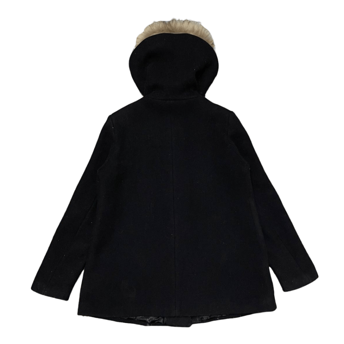 Sandro Paris Fur Wool Hooded Coat - 13