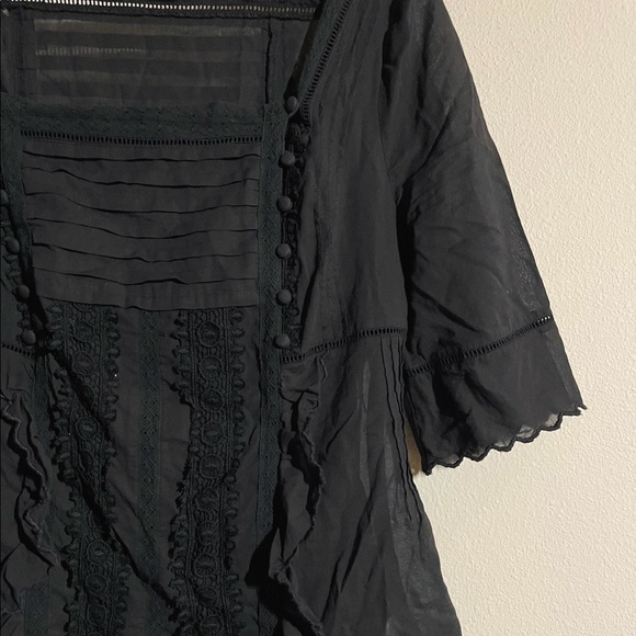 Juicy Couture VTG Y2K Gothic Lolita Peasant Blouse - 4