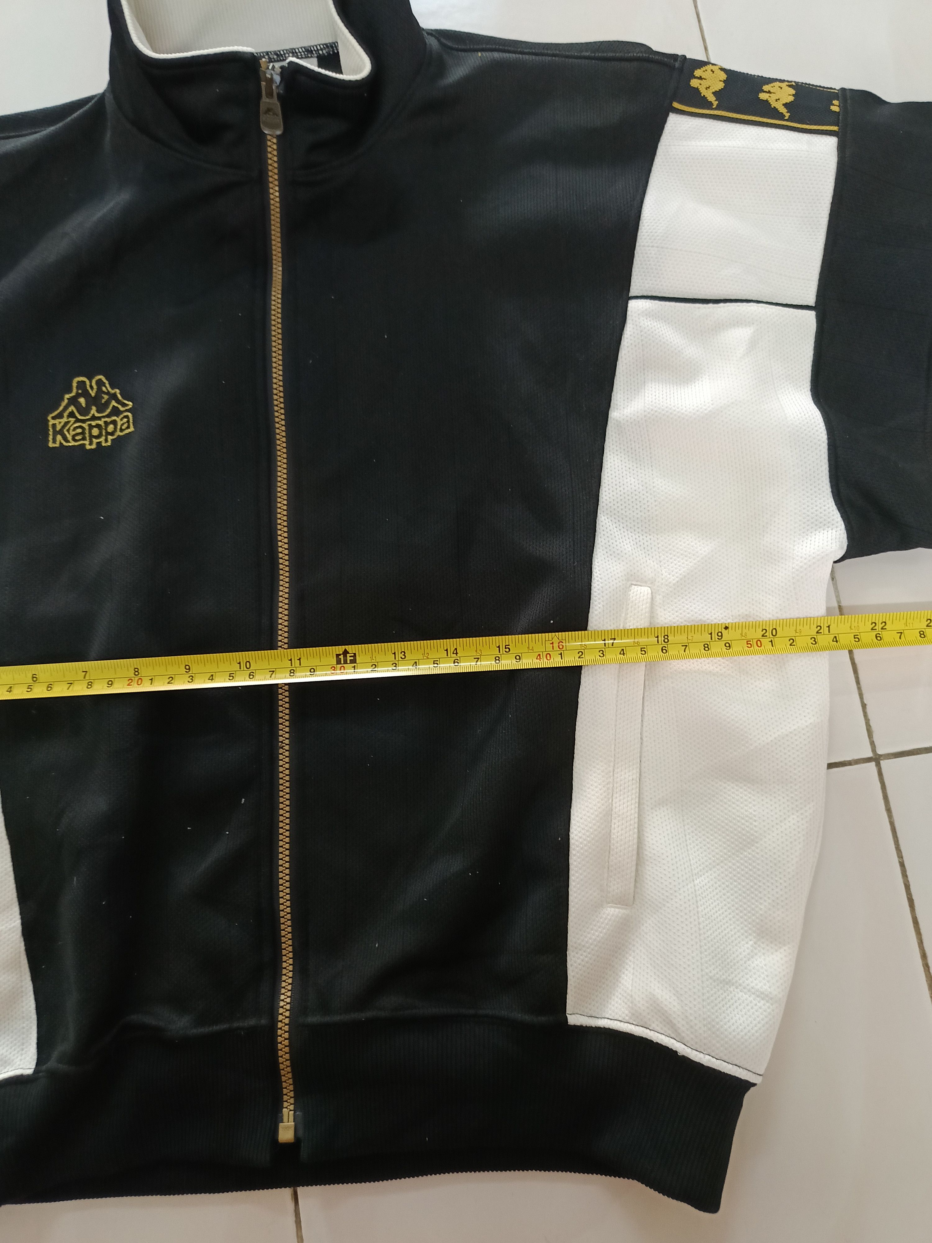 Vintage Kappa Track Jacket Black White Zip Up Windbreaker - 7