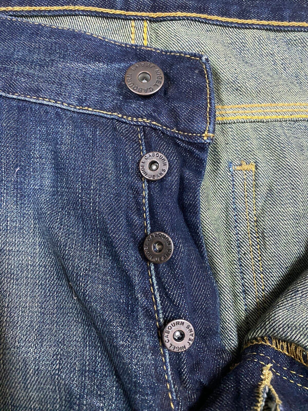 Vtg🔥Nigel Carbourn Utility Dark Blue Wash Jeans - 16