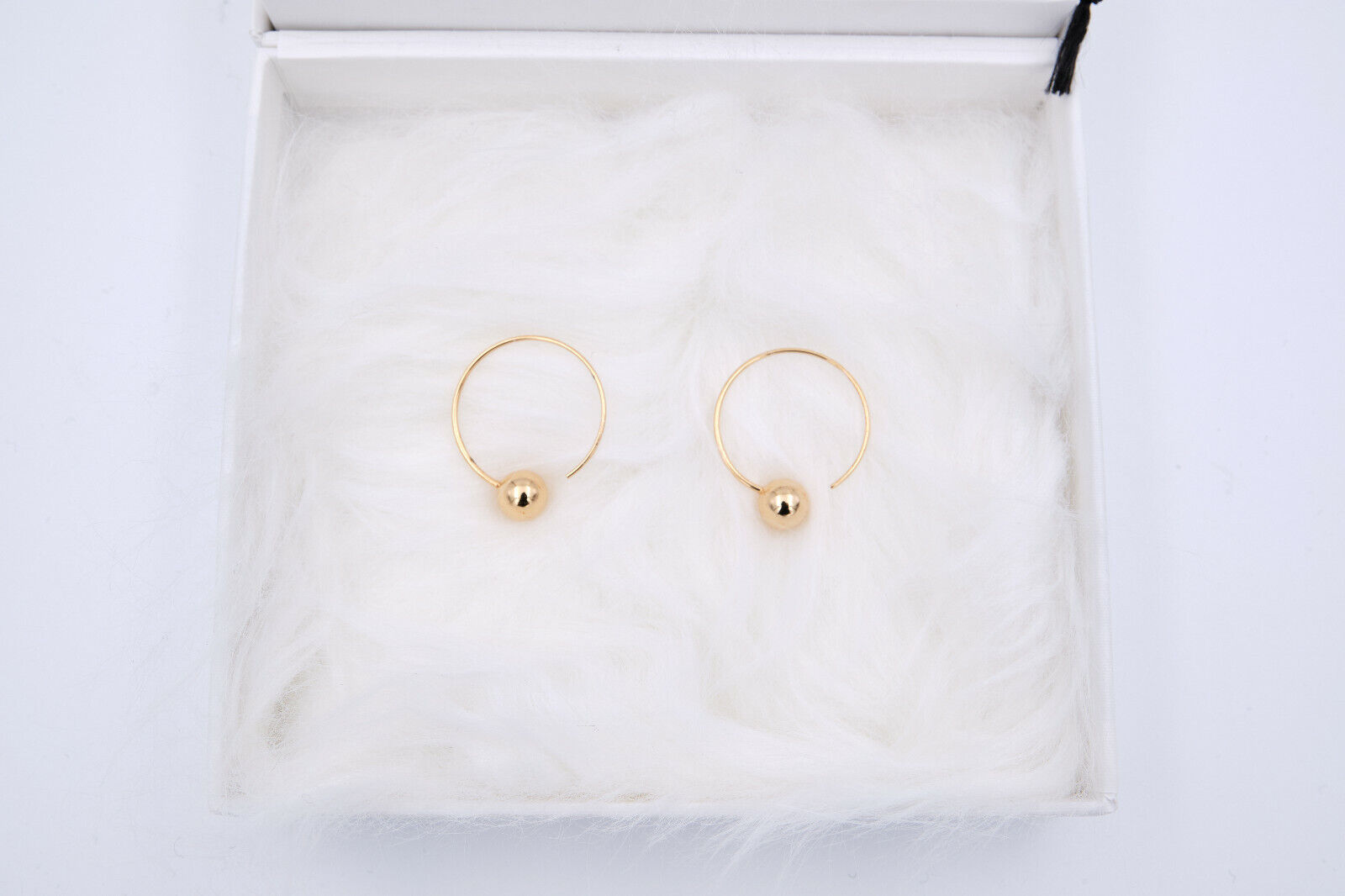 Brand New With Tags Celine By Phoebe Philo Small Hoops in Brass with Gold finish - 1
