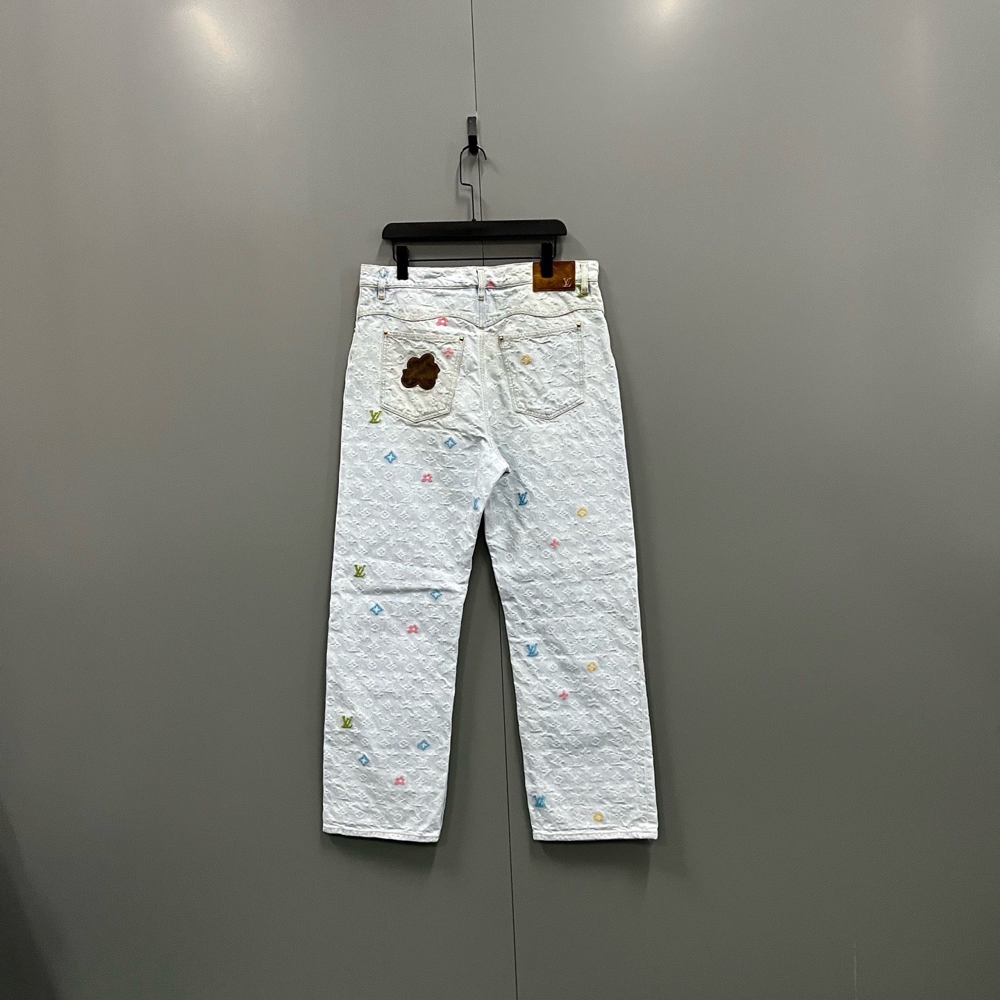 Louis Vuitton lv × Tyler joint model letter embroidered denim trousers - 3