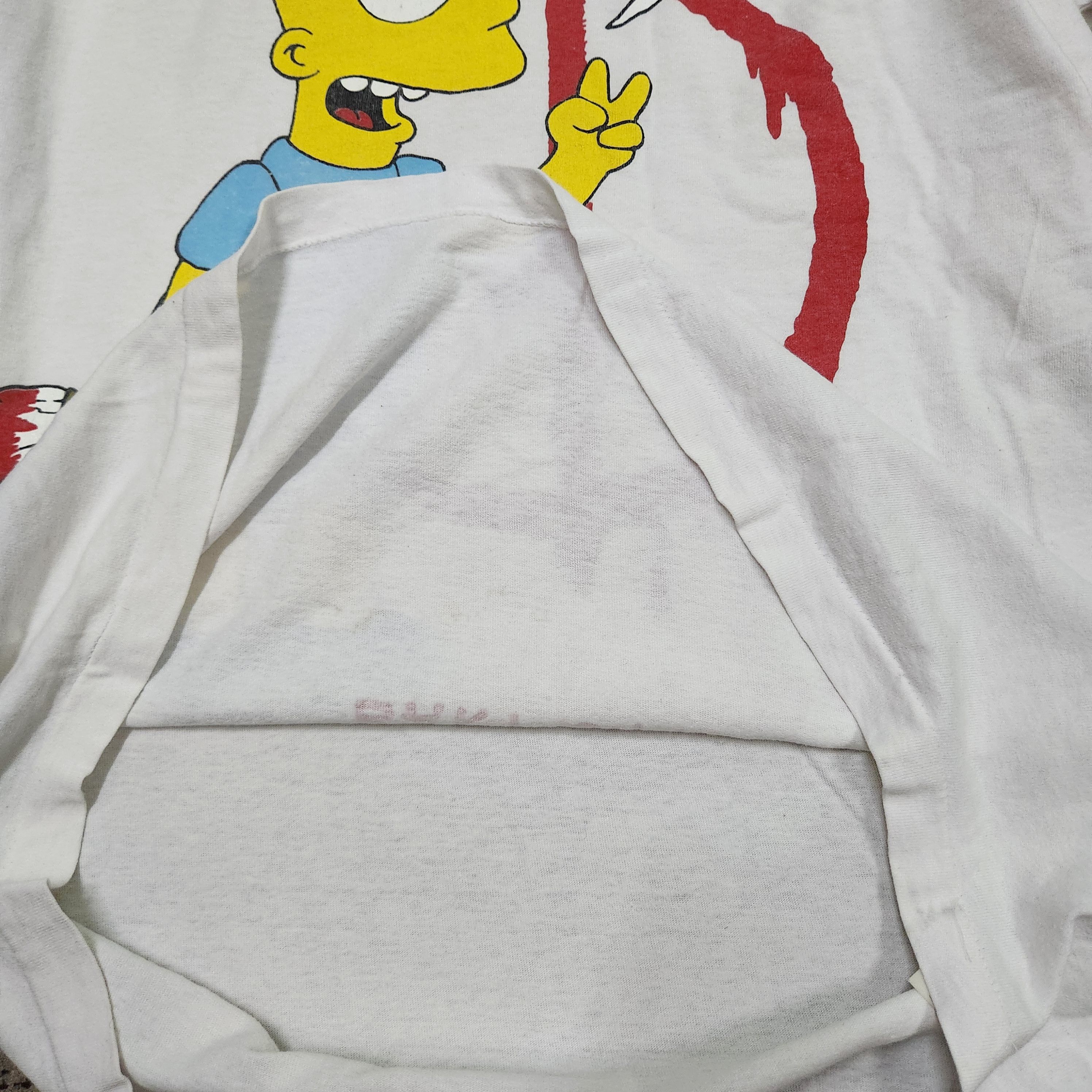 Vintage Bart Simpson Matt Groening TShirt Single Stitches - 5