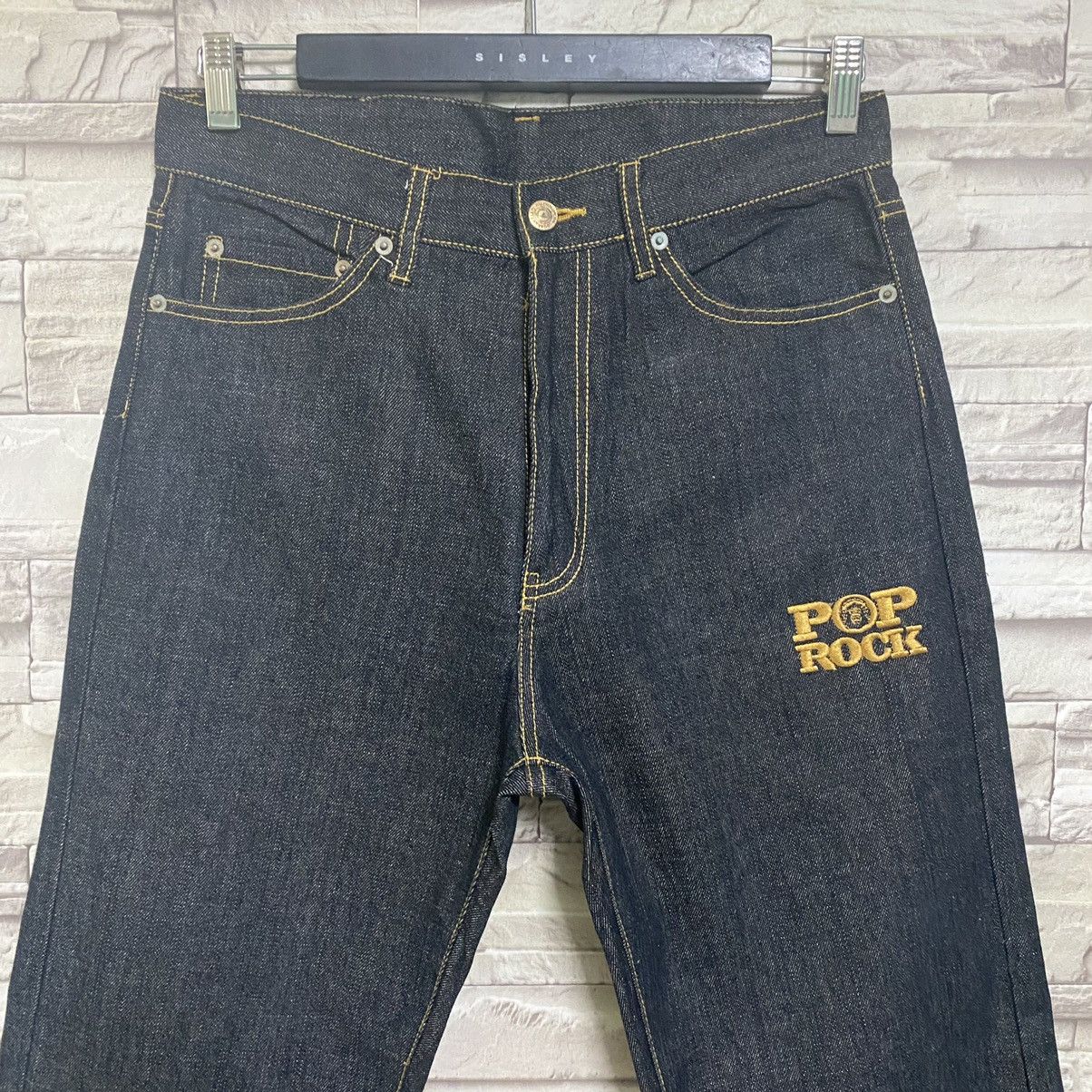 Japanese Brand POP ROCK DENIM Embroidery Jeans - 5