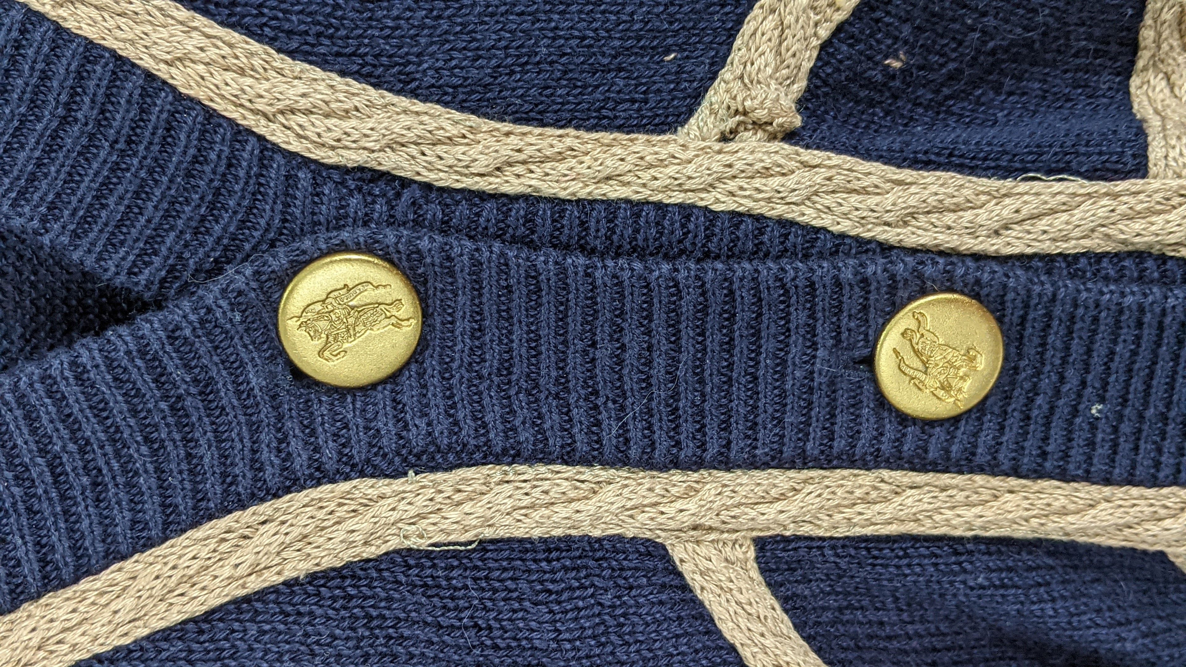 Vintage Burberrys Flag knitwear sweater - 3