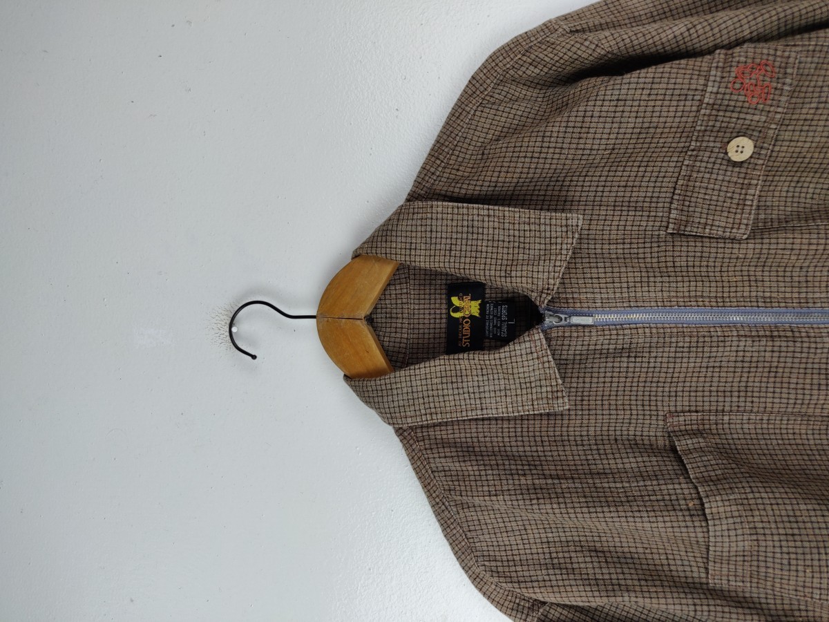 Canal New York - Studio Canal Small Checked Zipper Jacket - 3