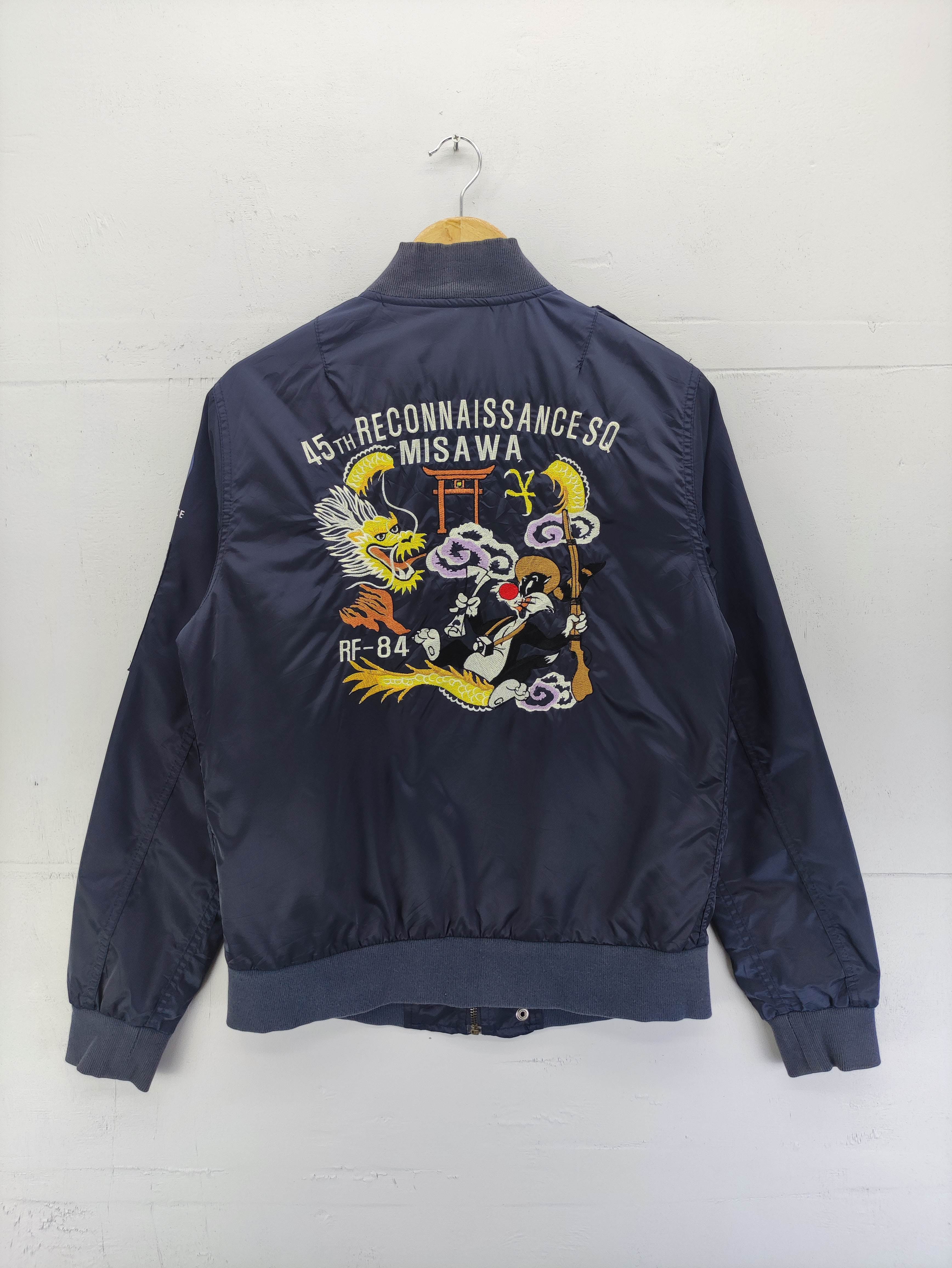 Vintage Aspesi Bomber Jacket Embroidery Big Logo - 10
