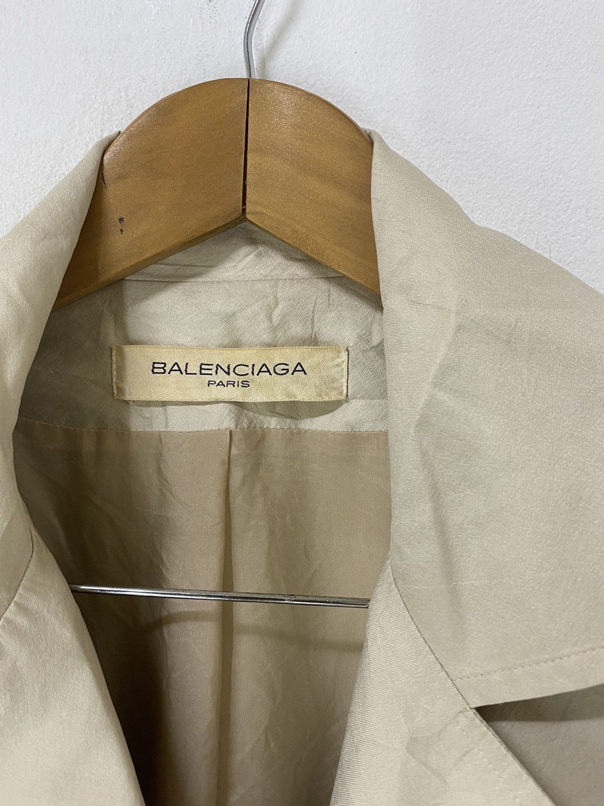 Balenciaga Double Breast Jacket silk Fashion Design - 3