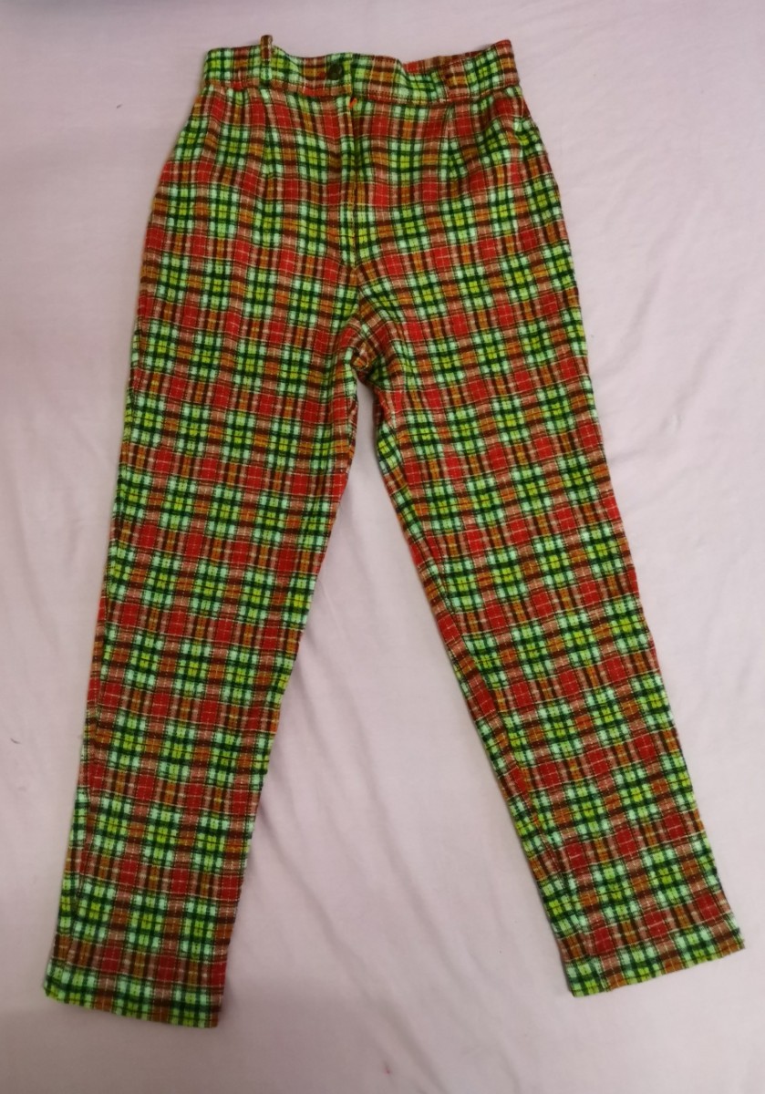 Japanese Brand - Vtg Carte Checkered Wool Pants - 1