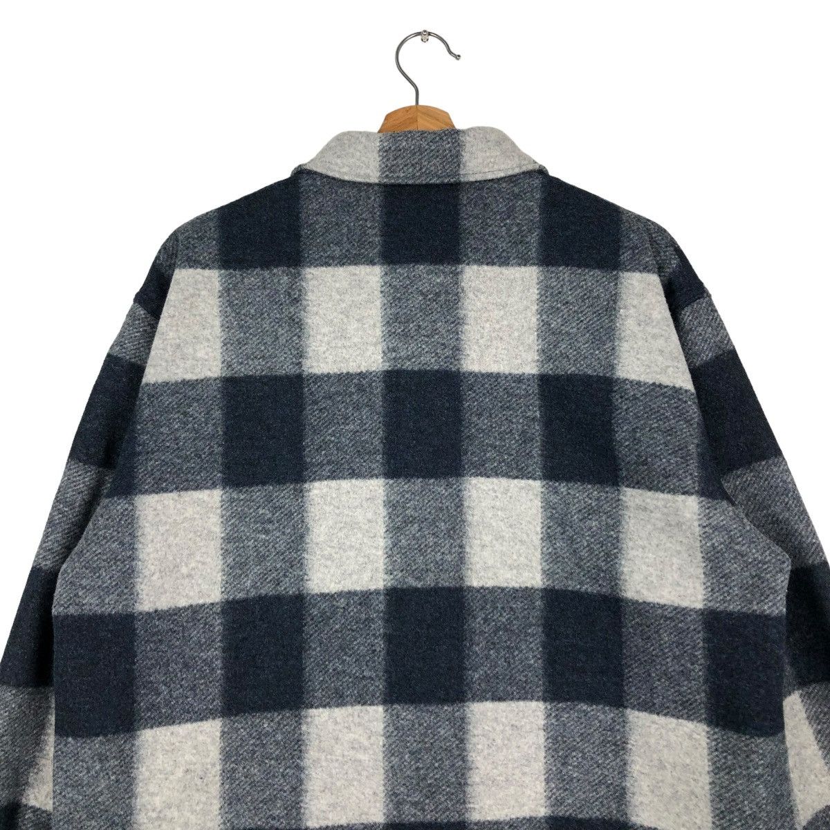 🔥VINTAGE WOOL BIKER JACKET UNIQLO JAPAN ISSEY MIYAKE TARTAN - 9