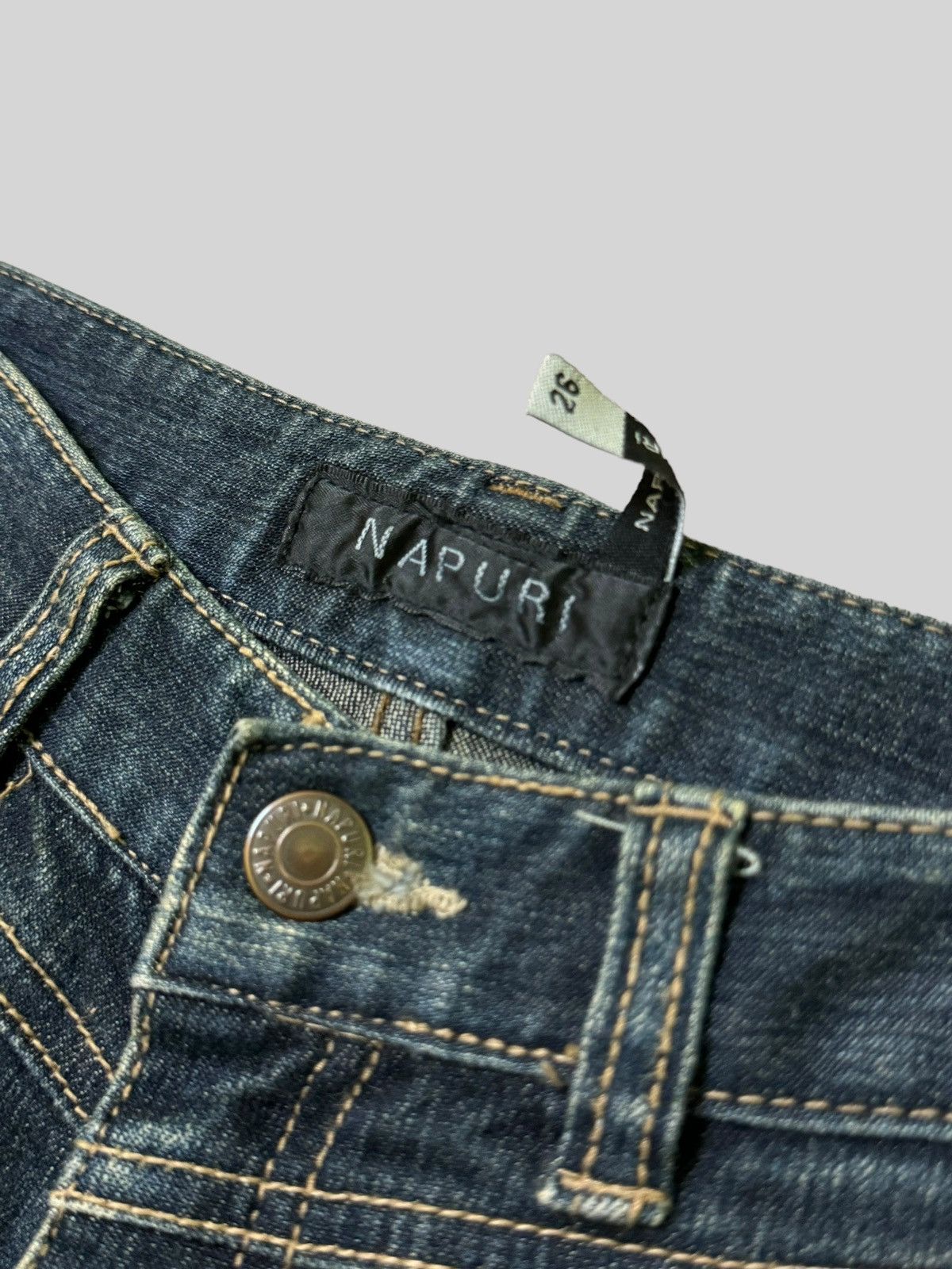 Flared Napuri Reconstructed Reworked jeans - 7