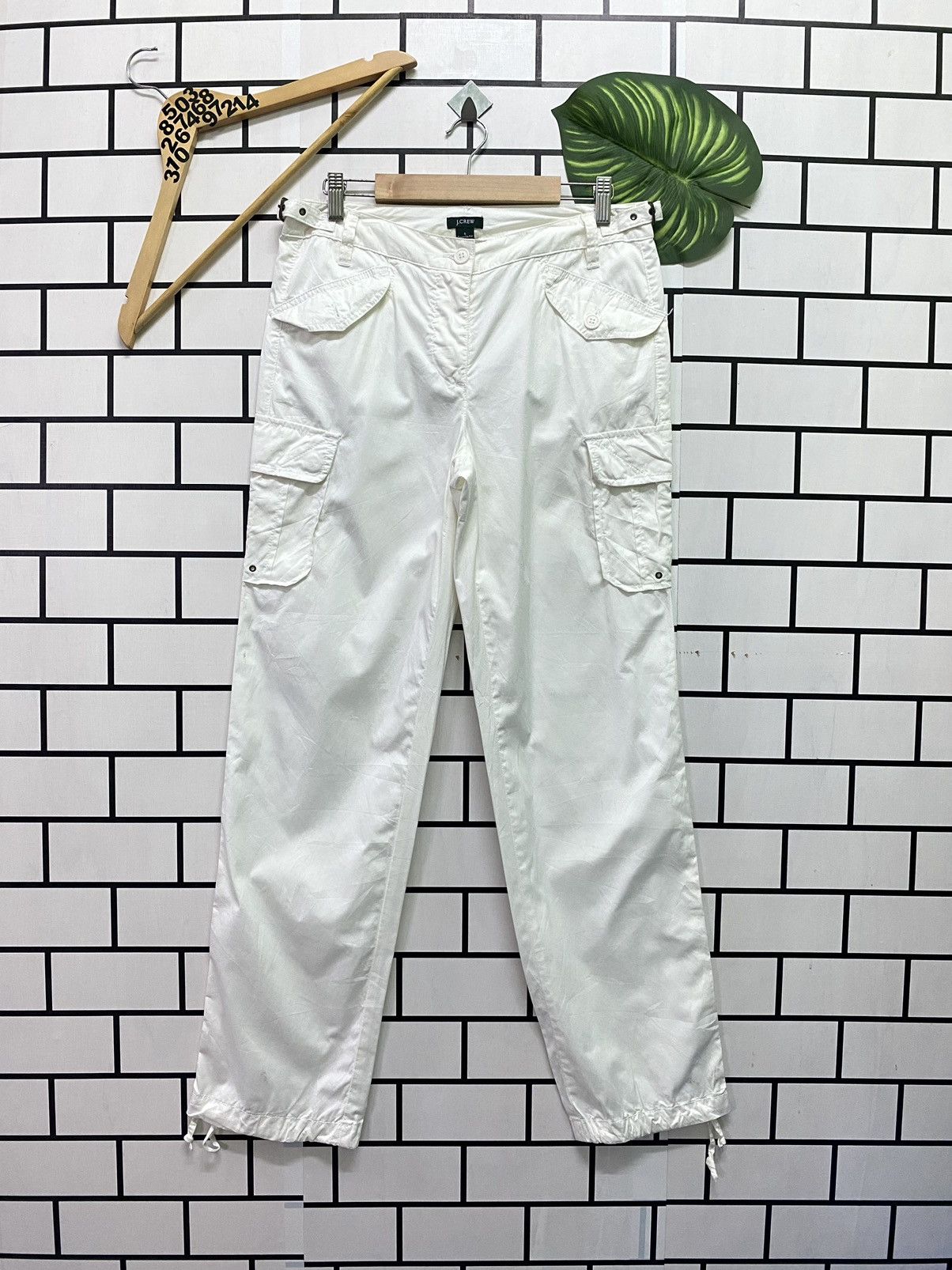 Cargo Multipocket White J.CREW Parachute Light Pants - 1