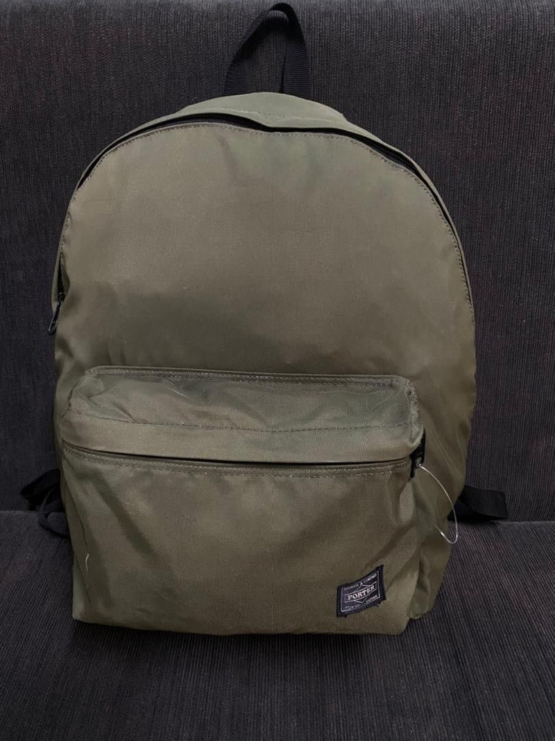 Authentic Porter Yoshida Army Color Backpack Hiking - 1
