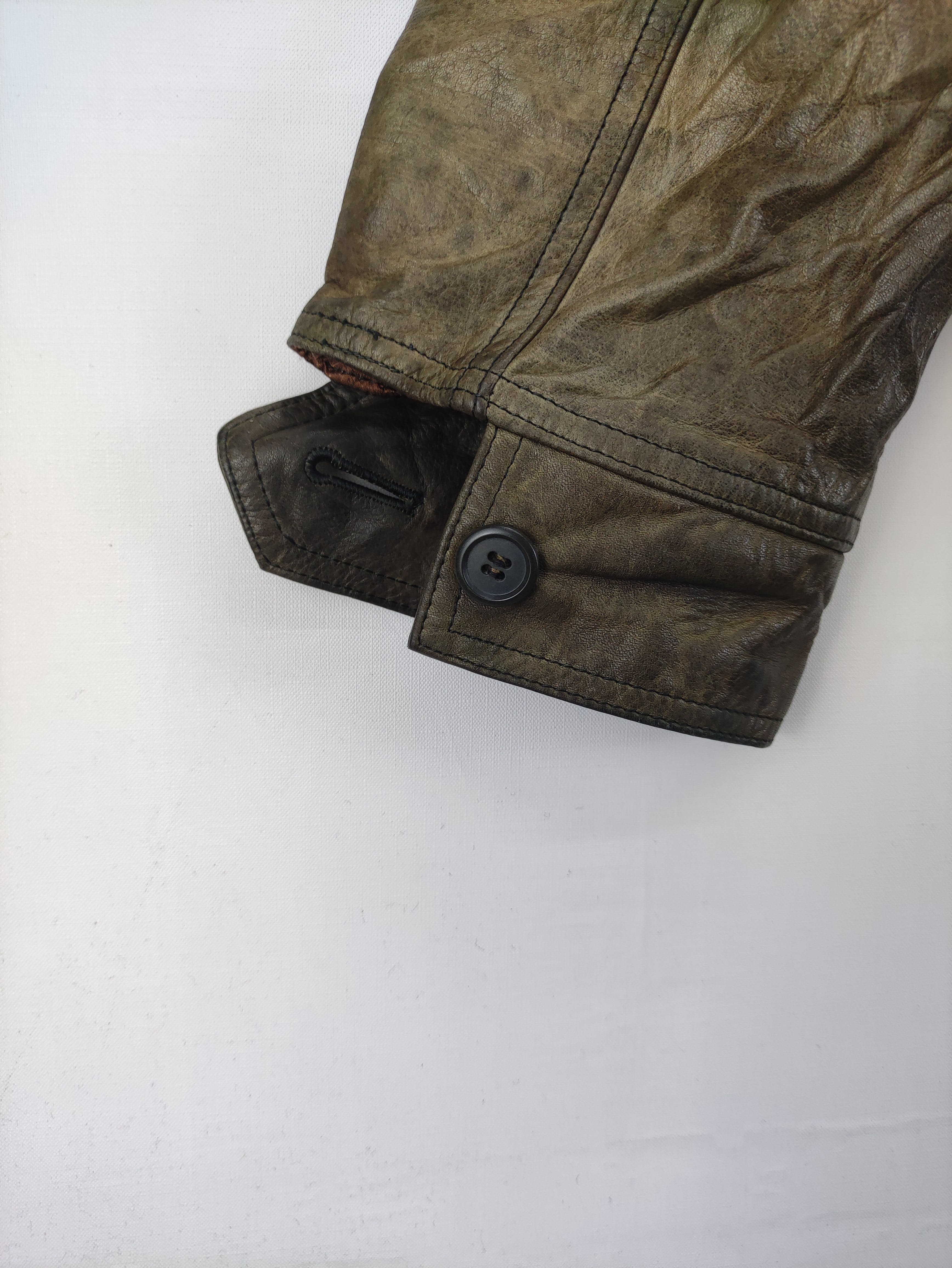 Vintage Goldova Leather Jacket Zipper - 10