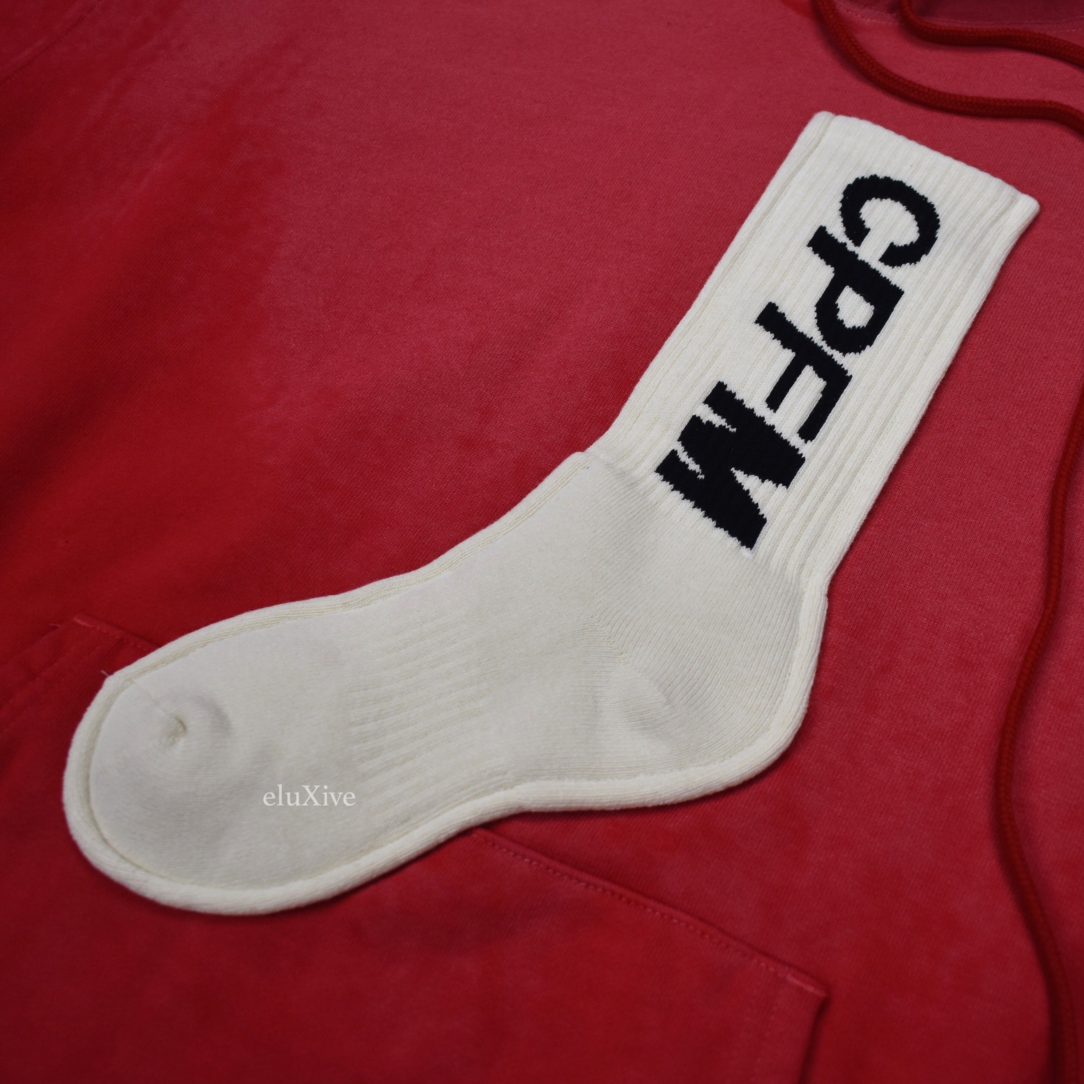 CPFM Sock Logo Hoodie Red DS - 5