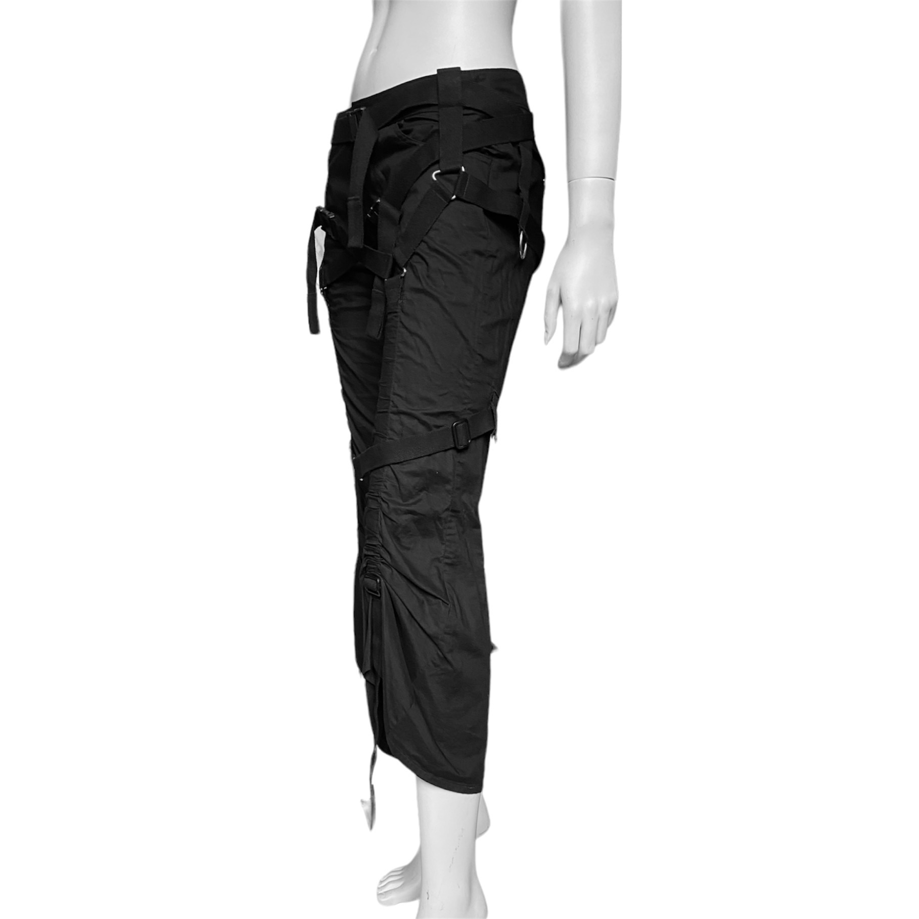 Junya Watanabe 2003 spring black bondage parachute pants S