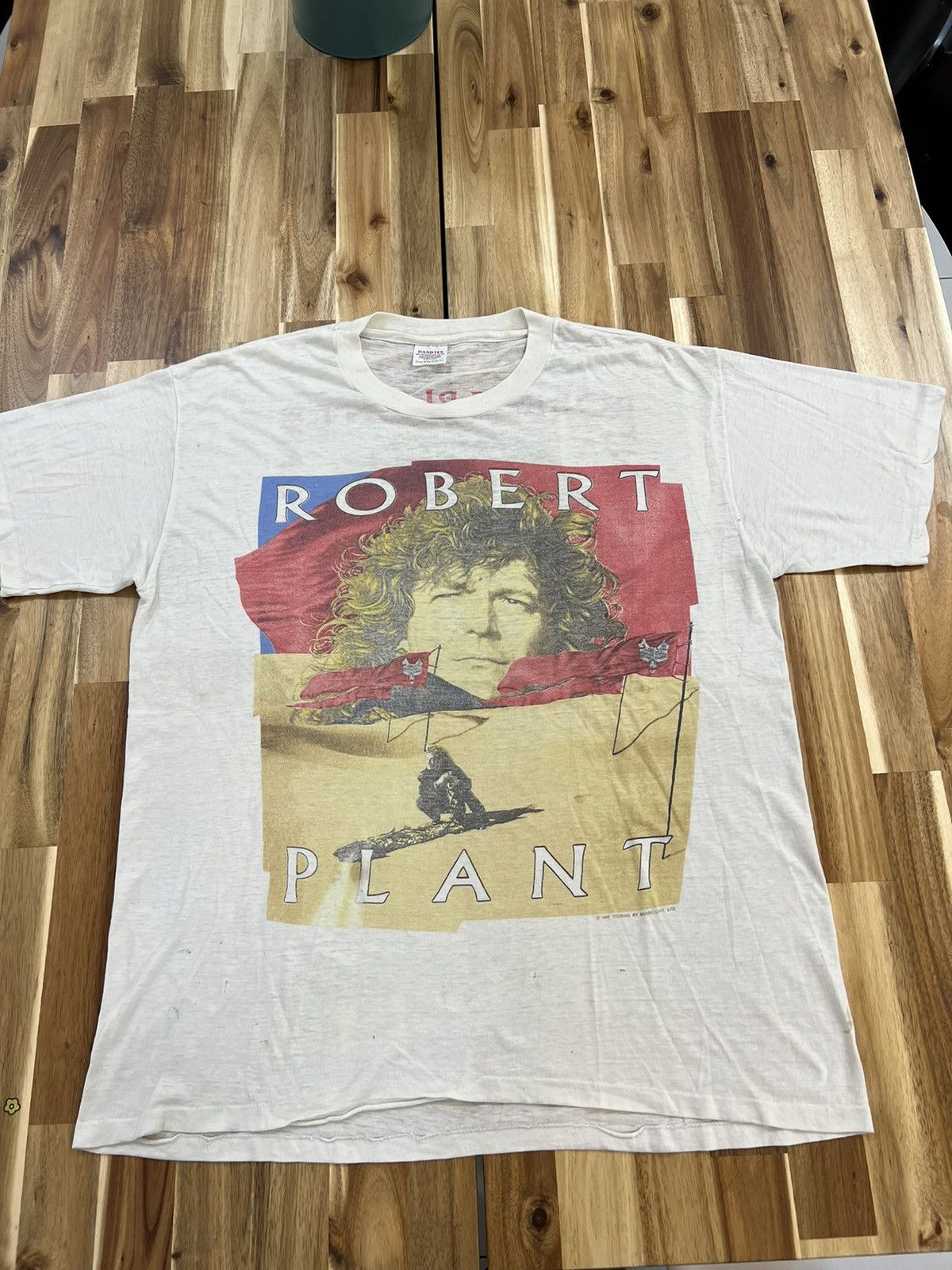 Vintage 80’s Robert Plant Led Zeppelin Band Tee Shirts - 1