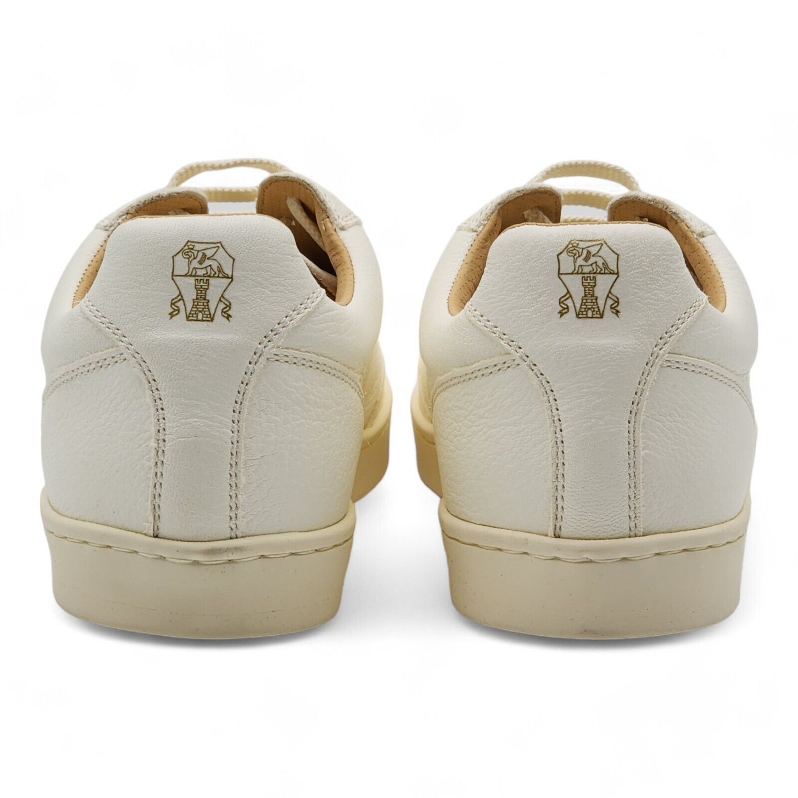 Deerskin Leather Low Top Sneakers Off White size 40 7US $995 - 5